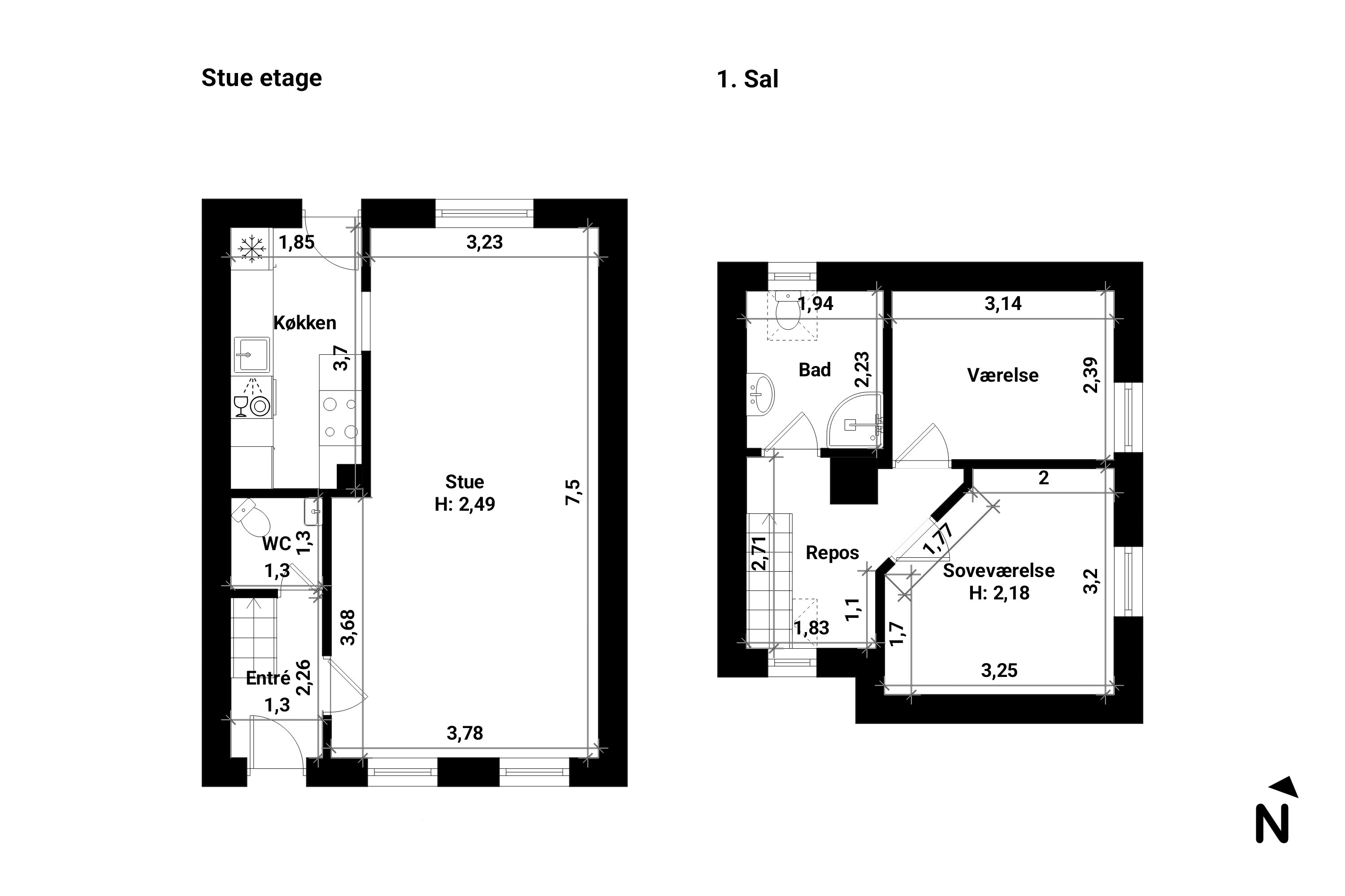 Plantegninger billede af Kohavevej 35, 4800 Nykøbing F