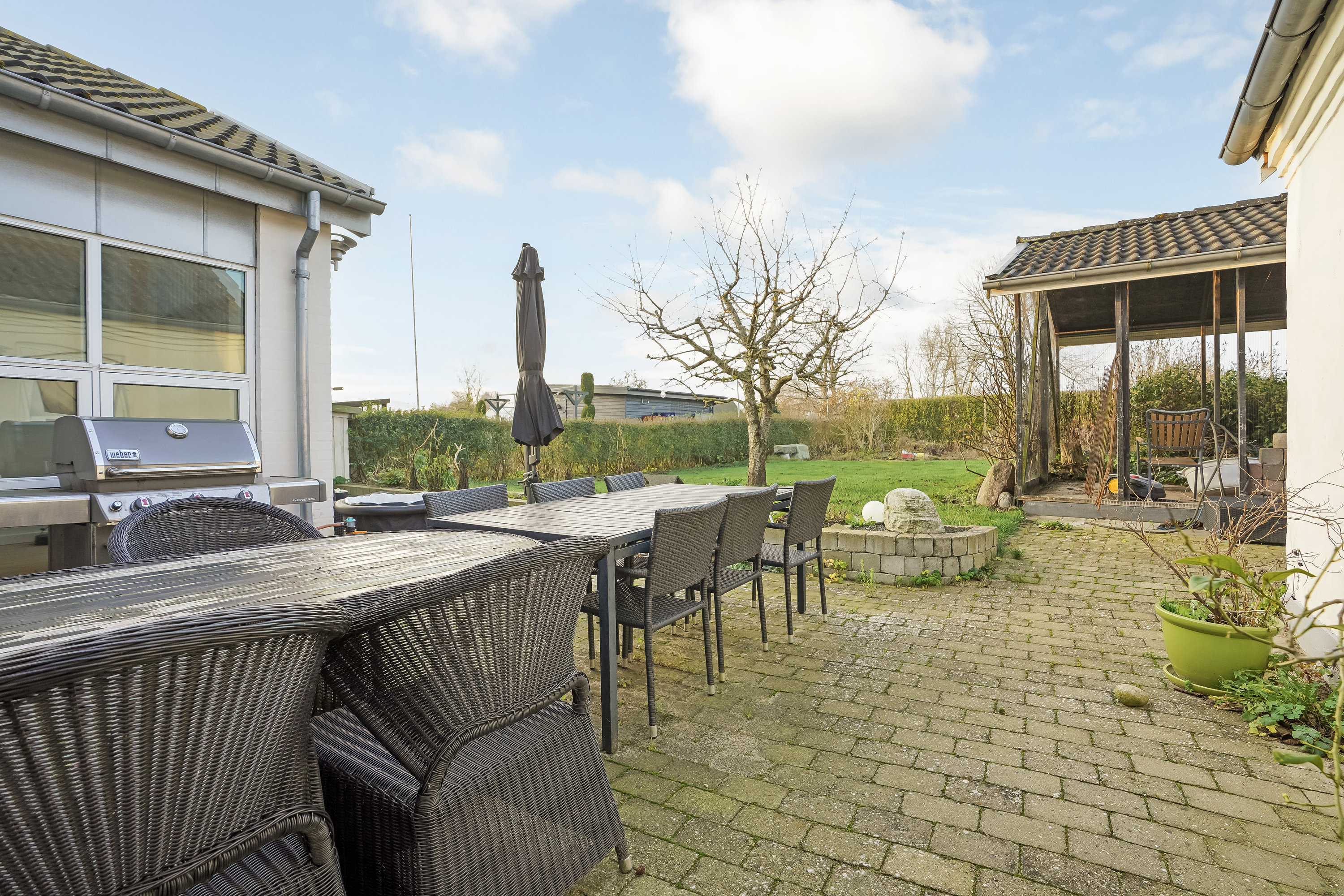 Fremhævet terrasse billede i fuldskærmstilstand. Billede af Brenderupvej 26, Gl Brenderup, 5464 Brenderup Fyn