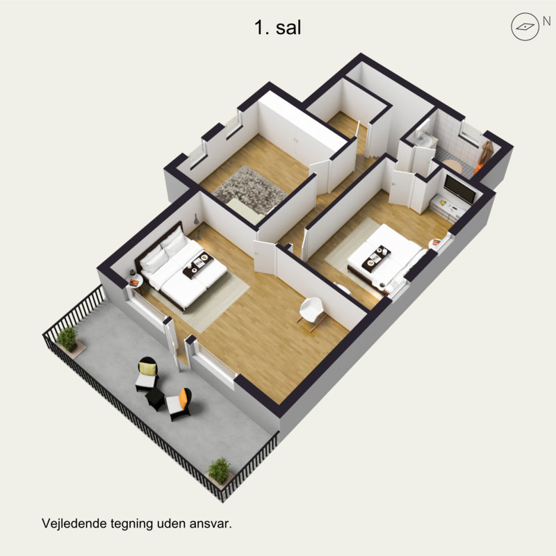 Plantegninger billede af Skodborg Søndergade 9, 6630 Rødding