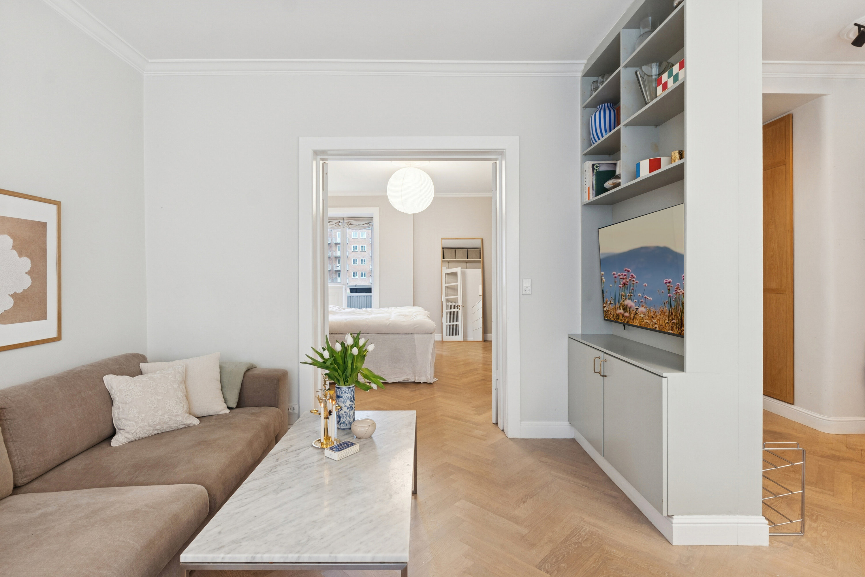 Fremhævet stue billede i fuldskærmstilstand. Billede af Østerdalsgade 3B, 1. tv., 2300 København S