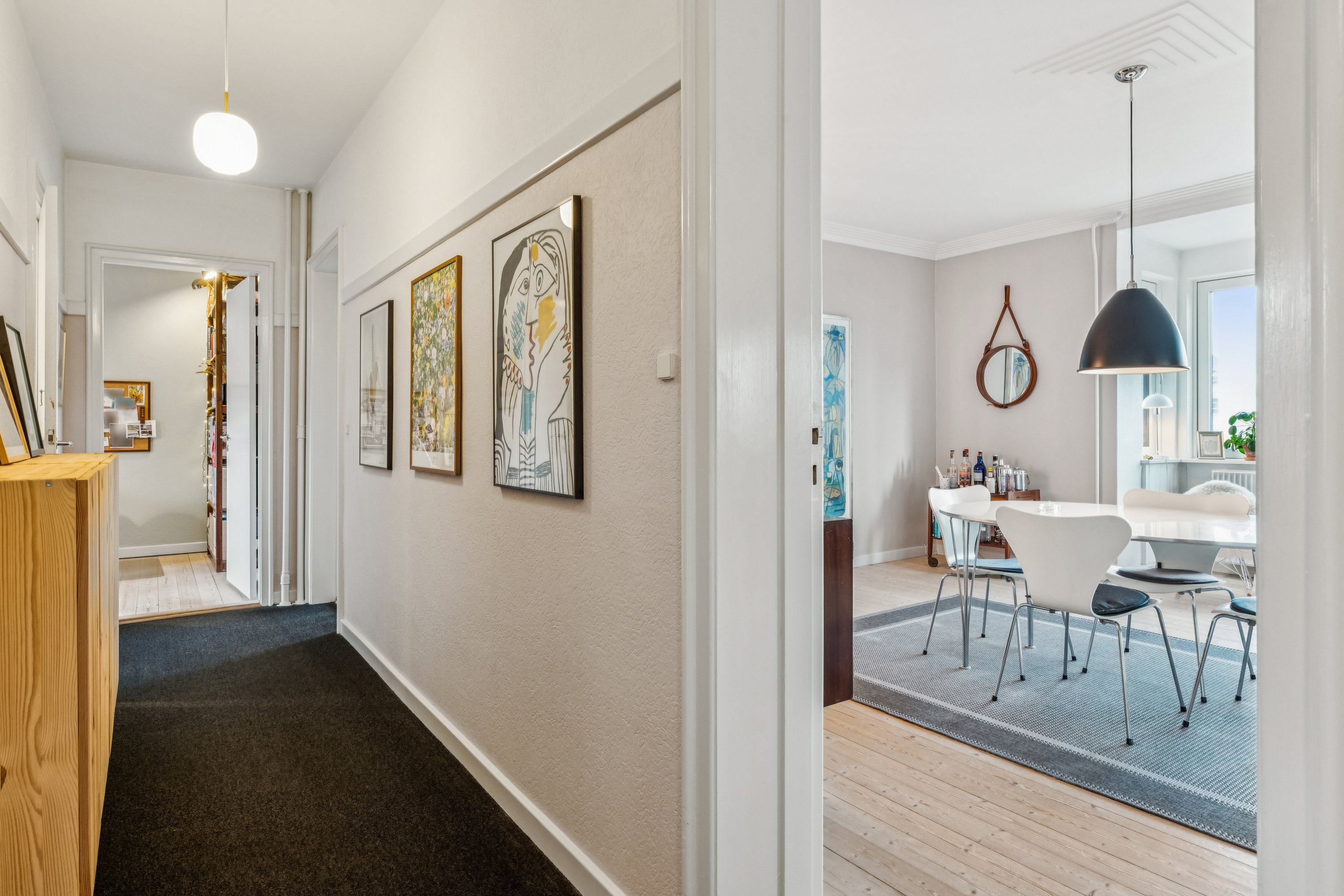 Fremhævet gang billede i fuldskærmstilstand. Billede af Vendelbogade 17, 2. th., 9000 Aalborg