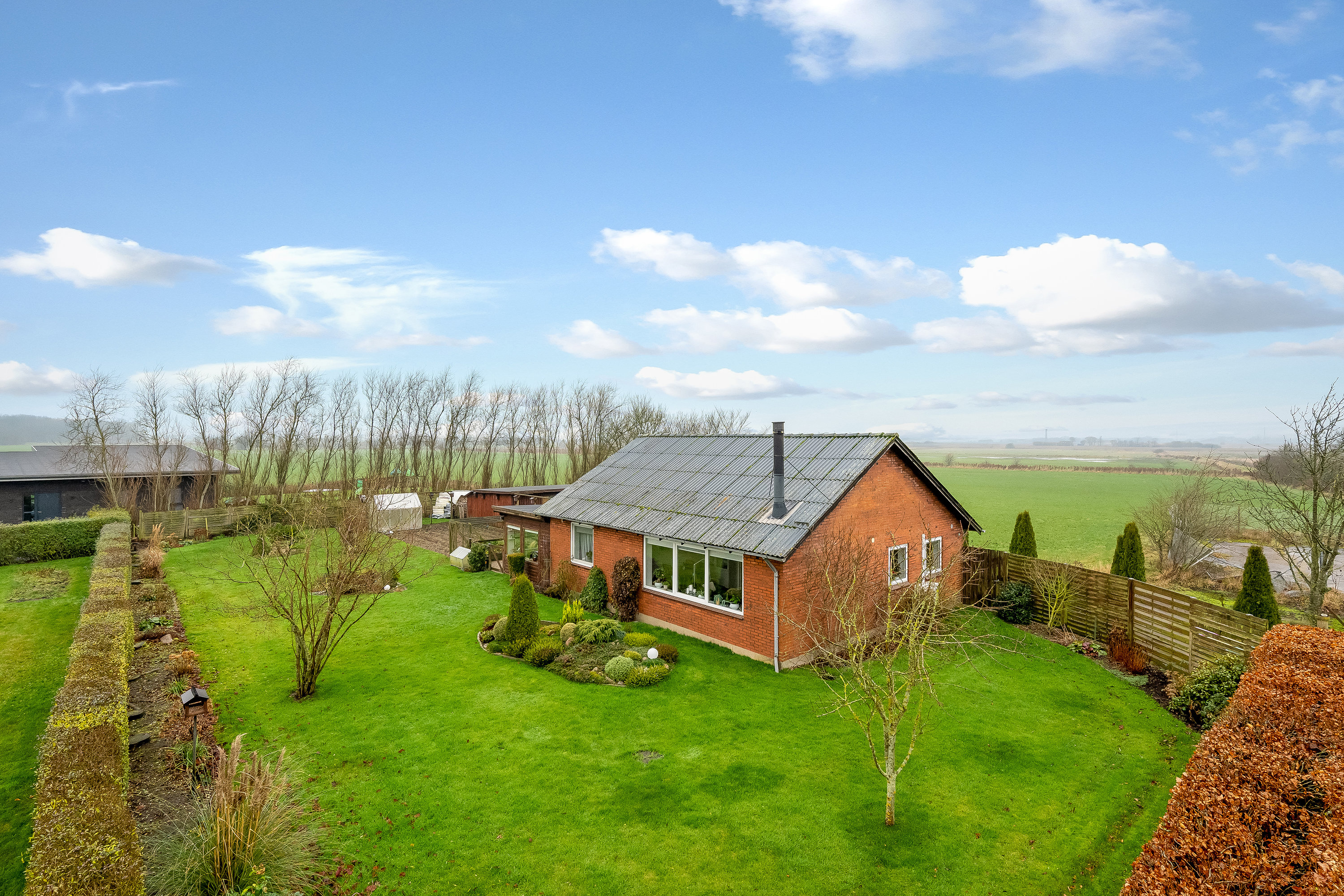 Villa: Facade på Engvej 4, Abild, 6270 Tønder