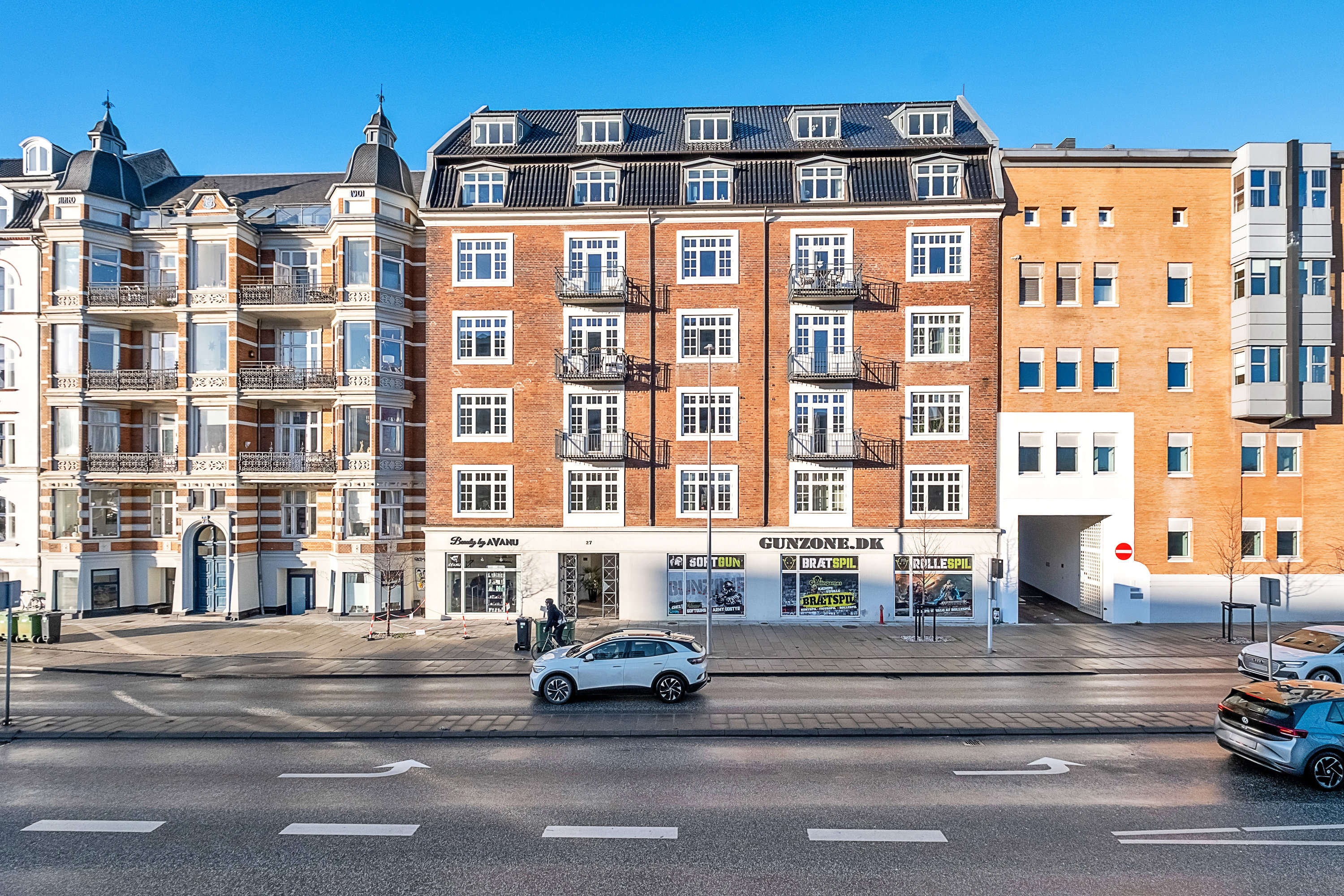 Fremhævet facade billede i fuldskærmstilstand. Billede af Kystvejen 27, 6. tv., 8000 Aarhus C