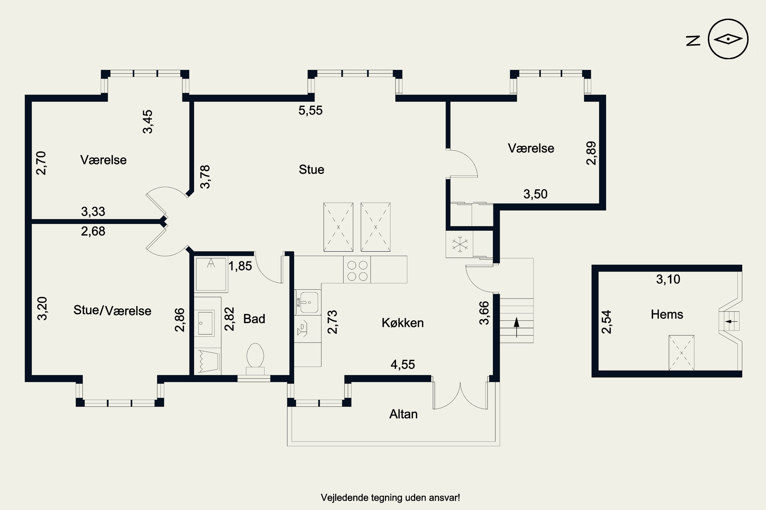 Plantegninger billede af Kystvejen 27, 6. tv., 8000 Aarhus C