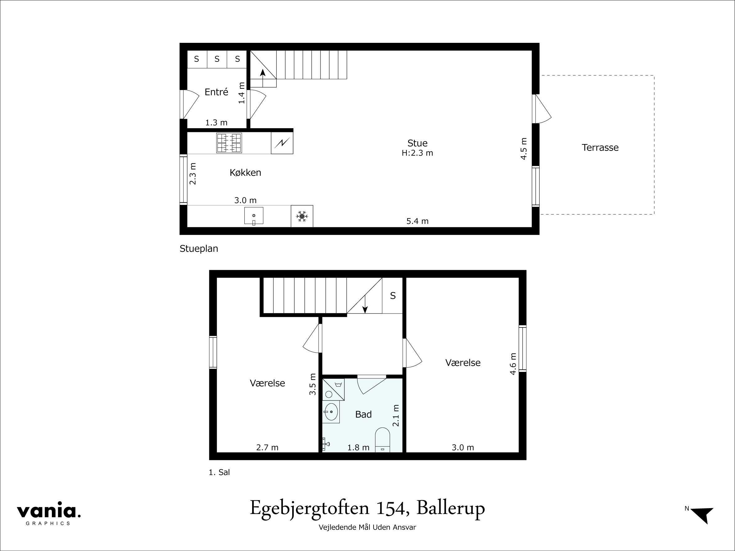 Plantegninger billede af Egebjergtoften 154, 2750 Ballerup