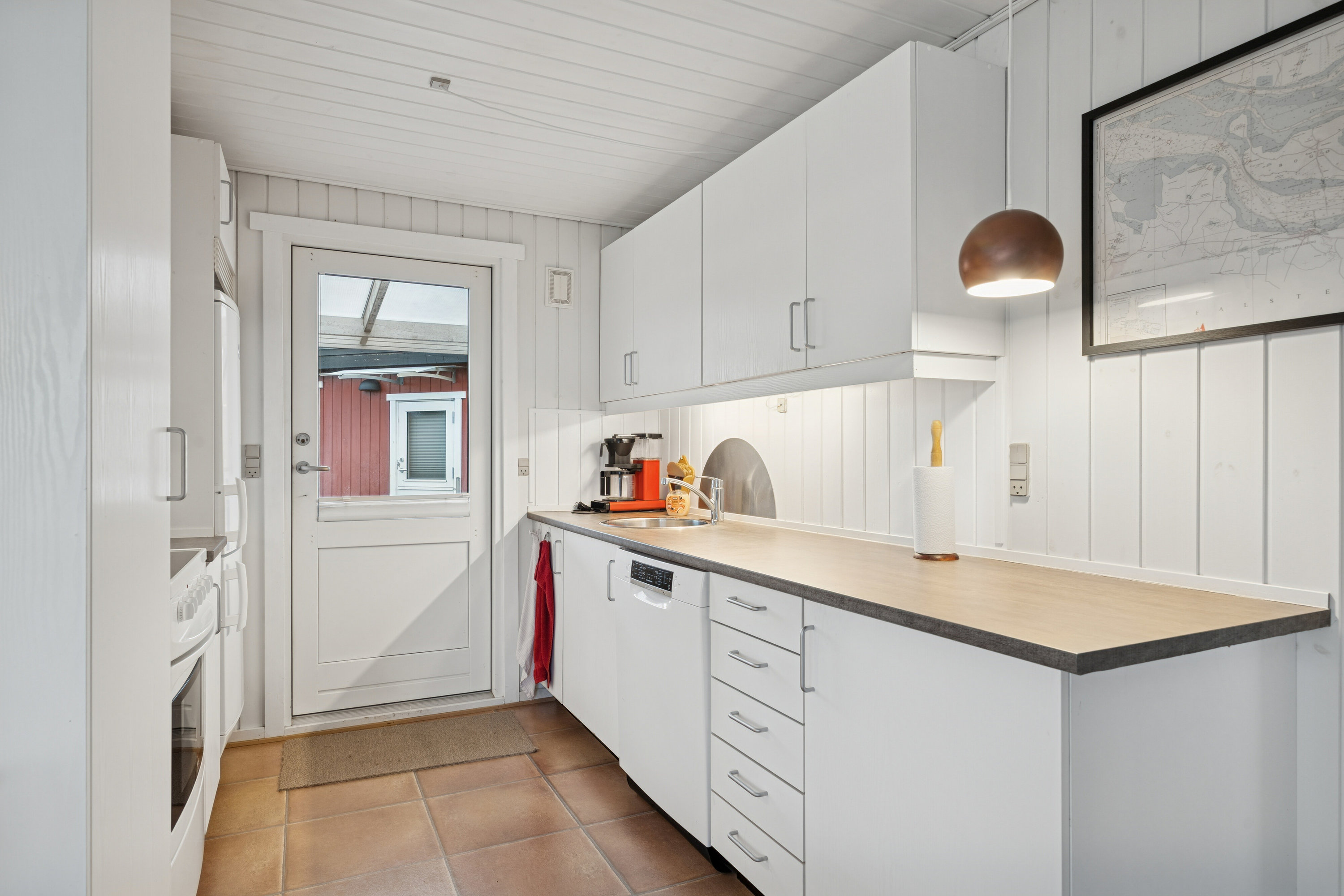 Fremhævet køkken billede i fuldskærmstilstand. Billede af Sejlet 14, 4793 Bogø By