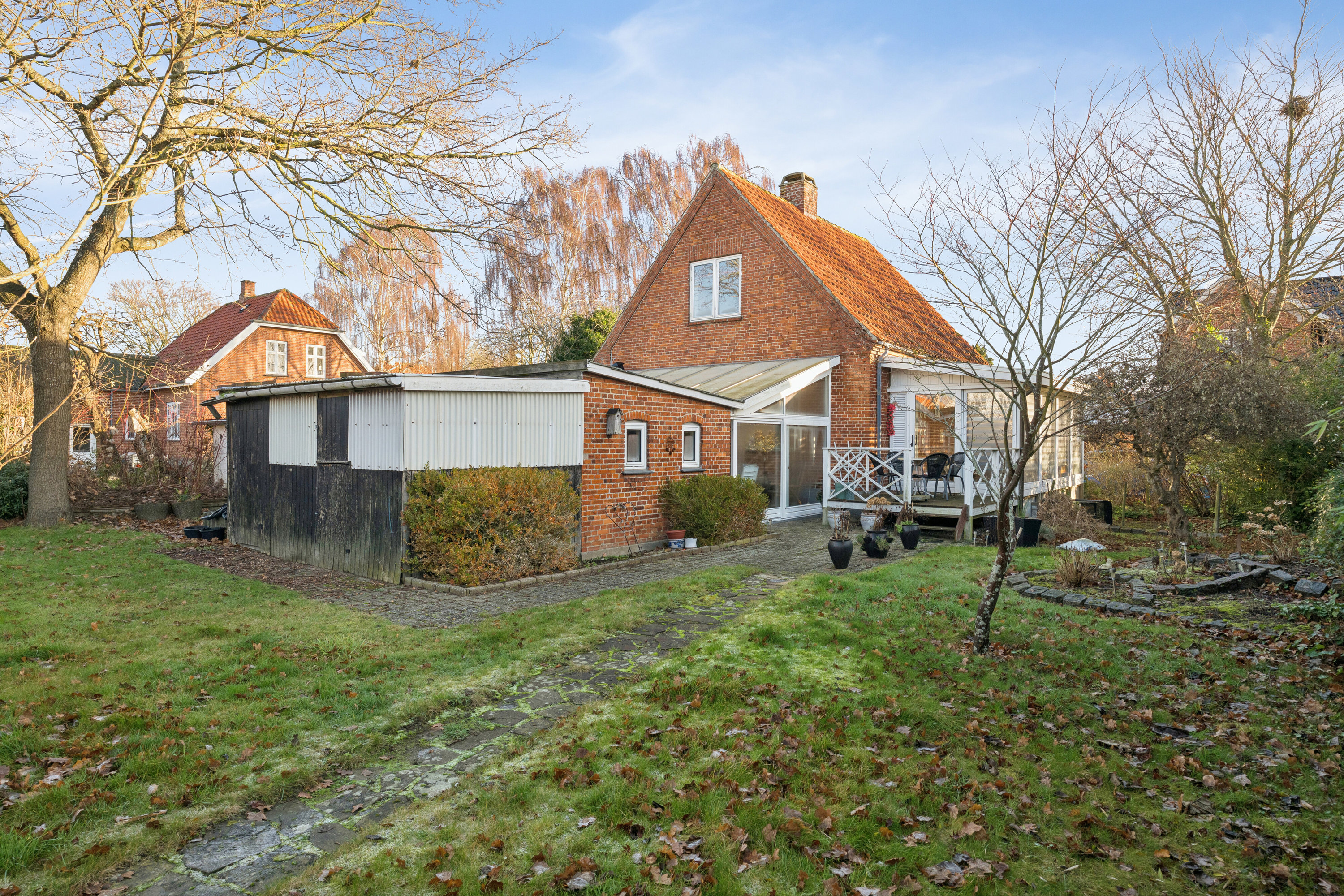 Fremhævet set fra haven billede i fuldskærmstilstand. Billede af Grundtvigs Alle 17, 4760 Vordingborg