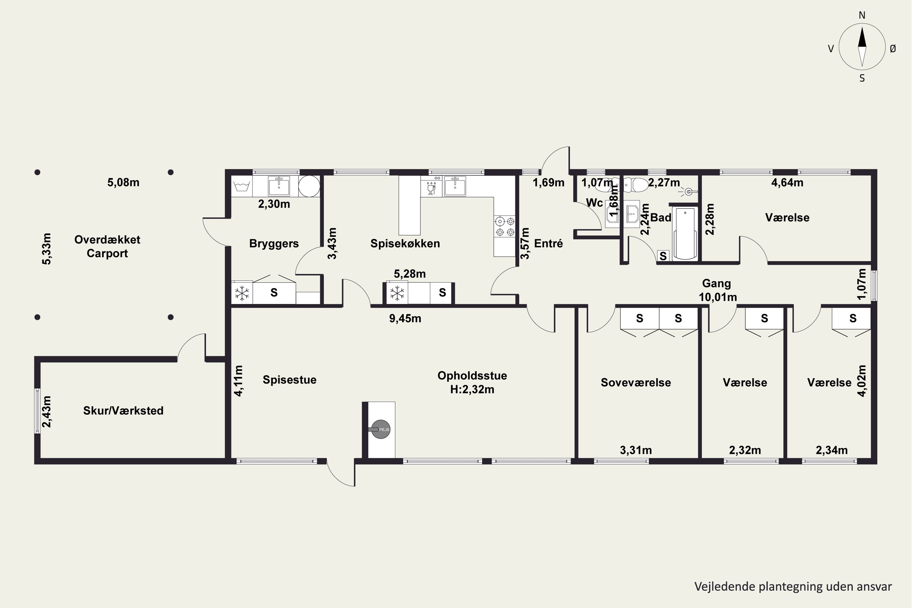 Plantegninger billede af Skrænten 19, Vrold, 8660 Skanderborg