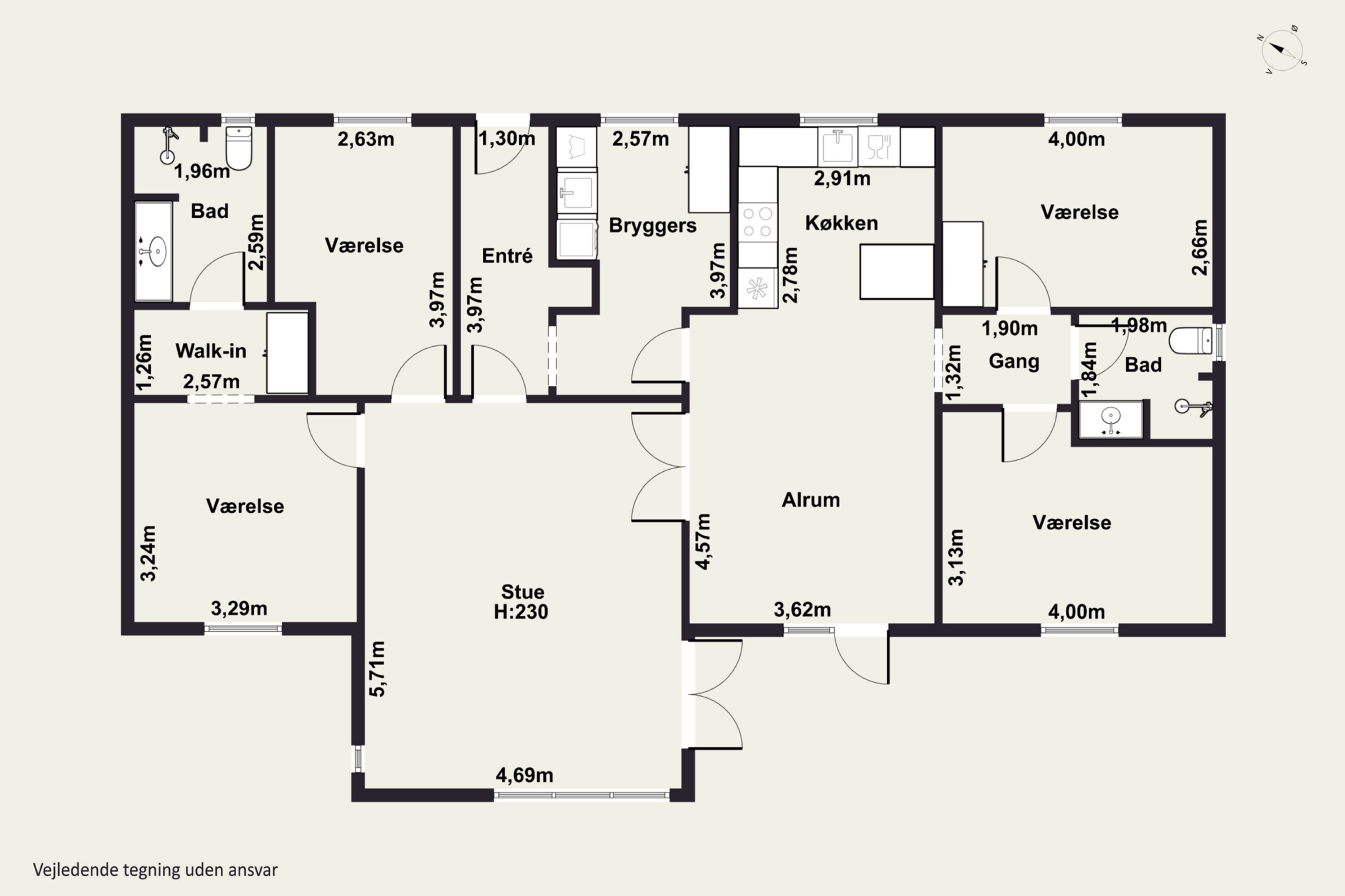 Plantegninger billede af Skovvænget 16, 8882 Fårvang