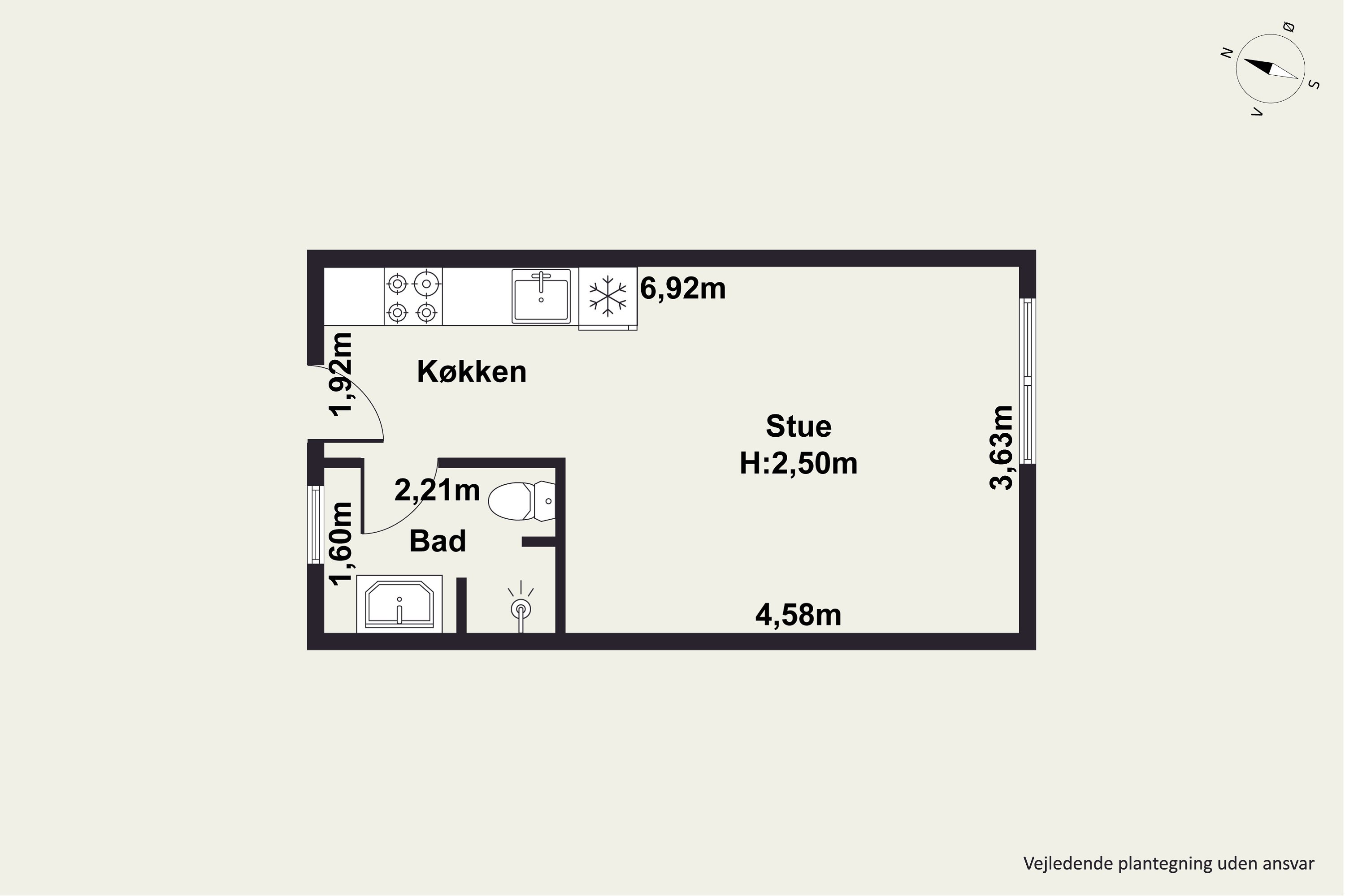Plantegninger billede af Nørre Allé 42P, 8000 Aarhus C