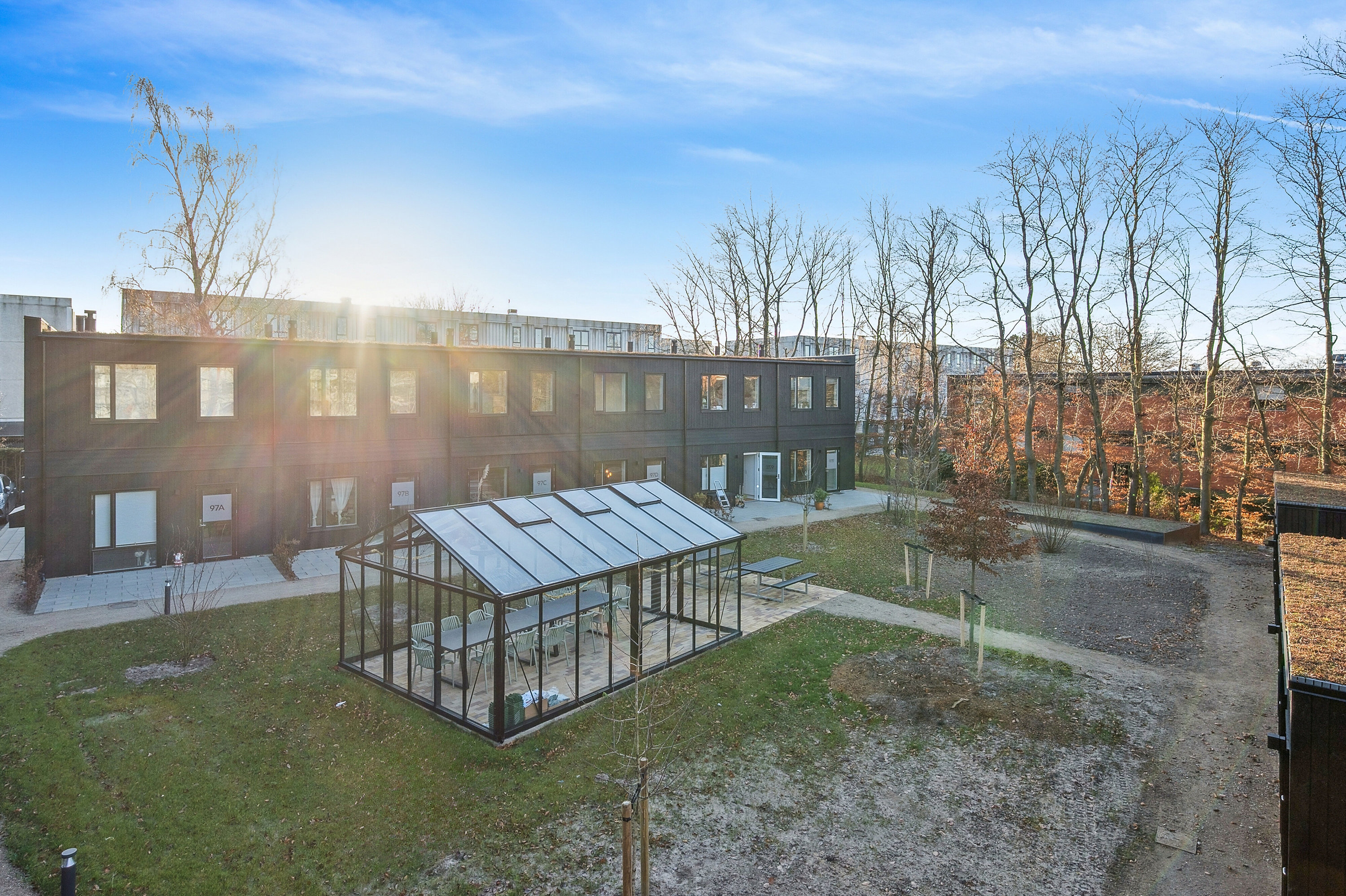 Rækkehus: Facade på Tårnvej 97D, 2610 Rødovre