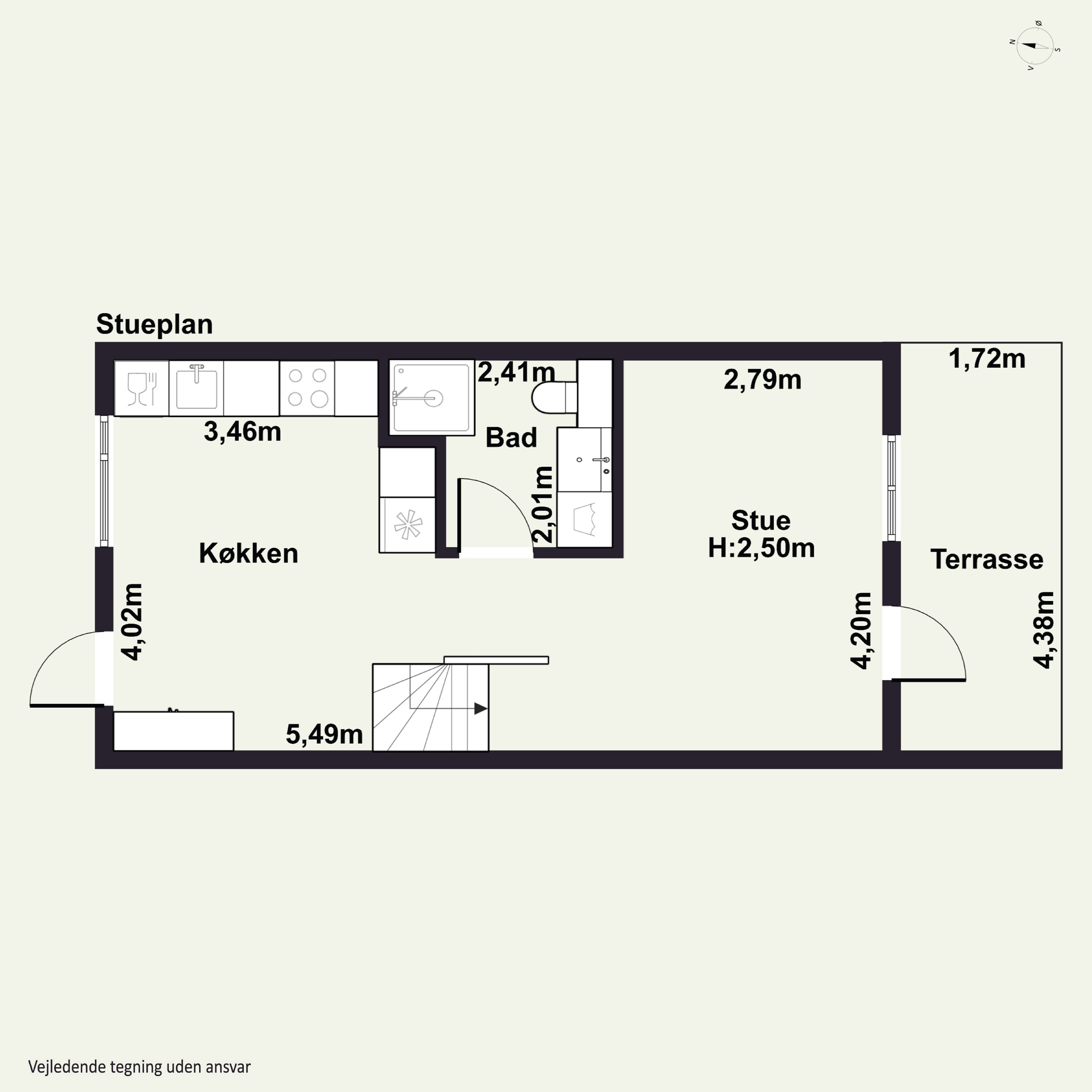 Plantegninger billede af Tårnvej 97D, 2610 Rødovre