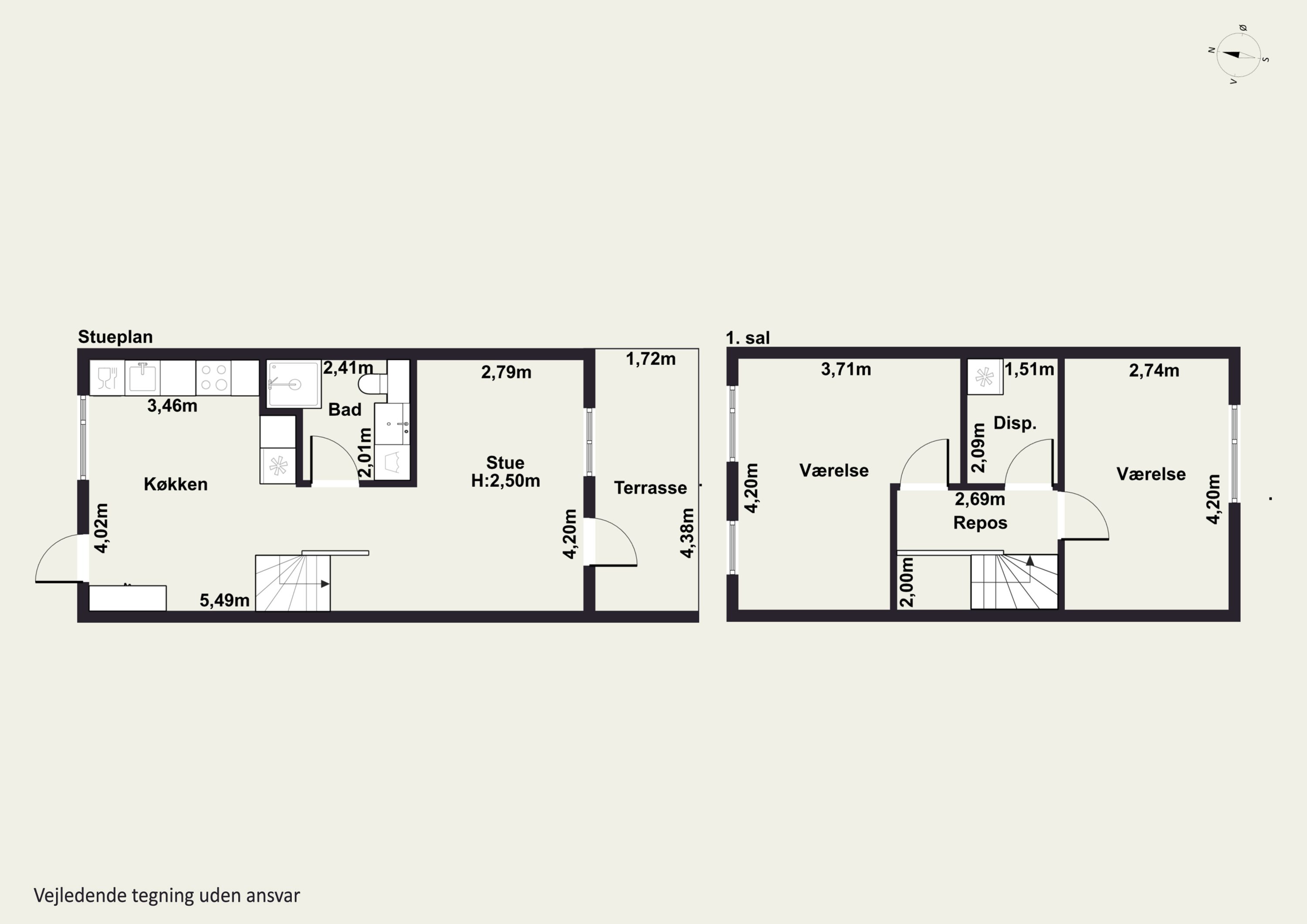 Plantegninger billede af Tårnvej 97D, 2610 Rødovre