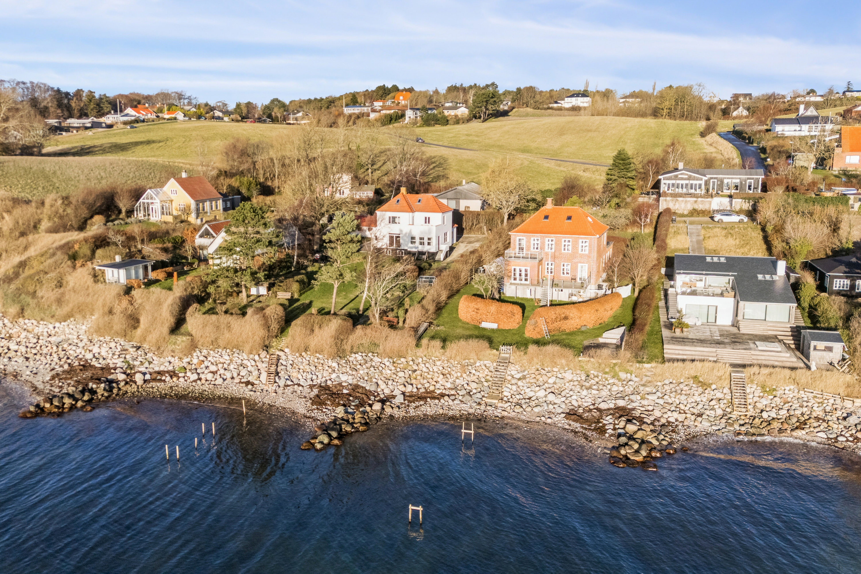 Fremhævet luftfoto billede i fuldskærmstilstand. Billede af Solbjergvej 9, 4400 Kalundborg