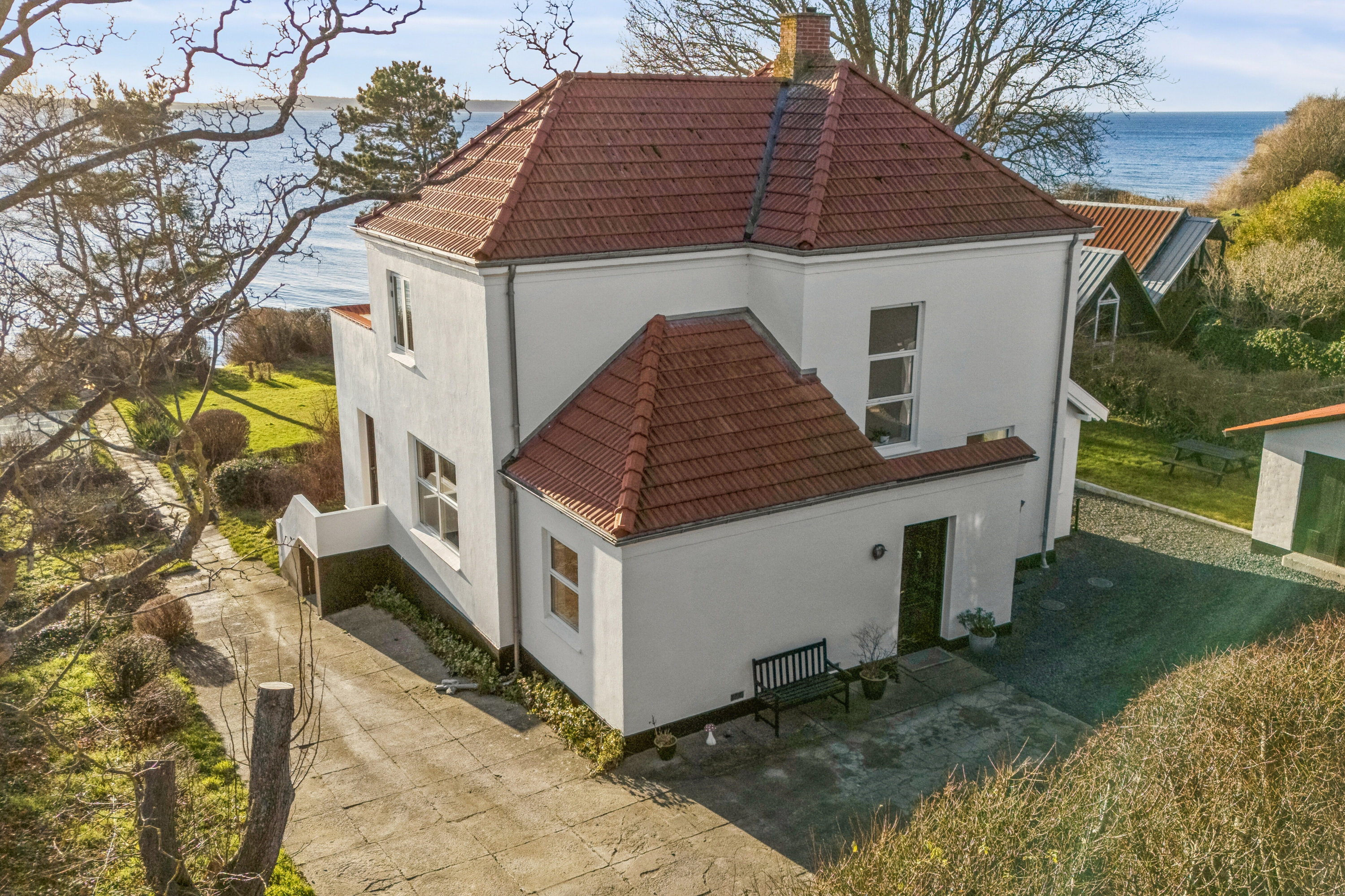 Fremhævet luftfoto billede i fuldskærmstilstand. Billede af Solbjergvej 9, 4400 Kalundborg