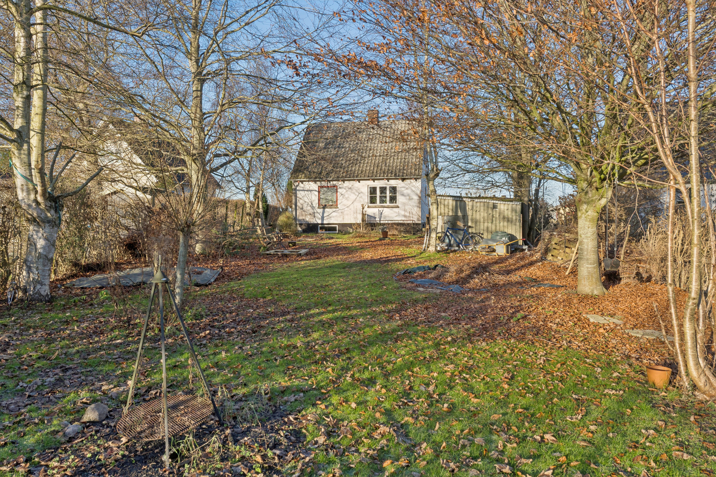 Fremhævet set fra haven billede i fuldskærmstilstand. Billede af Skæretvej 27, 5856 Ryslinge