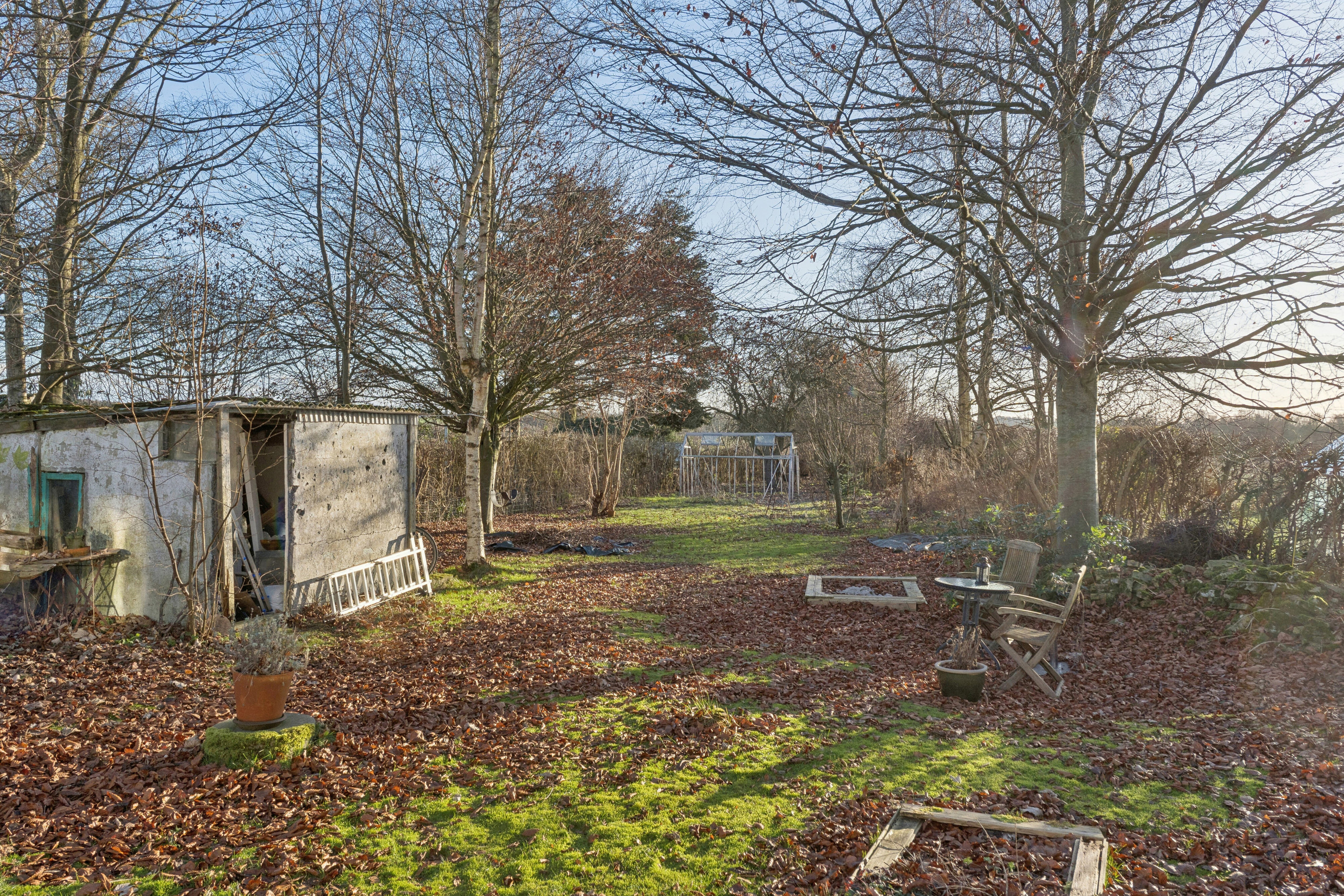 Fremhævet set fra haven billede i fuldskærmstilstand. Billede af Skæretvej 27, 5856 Ryslinge