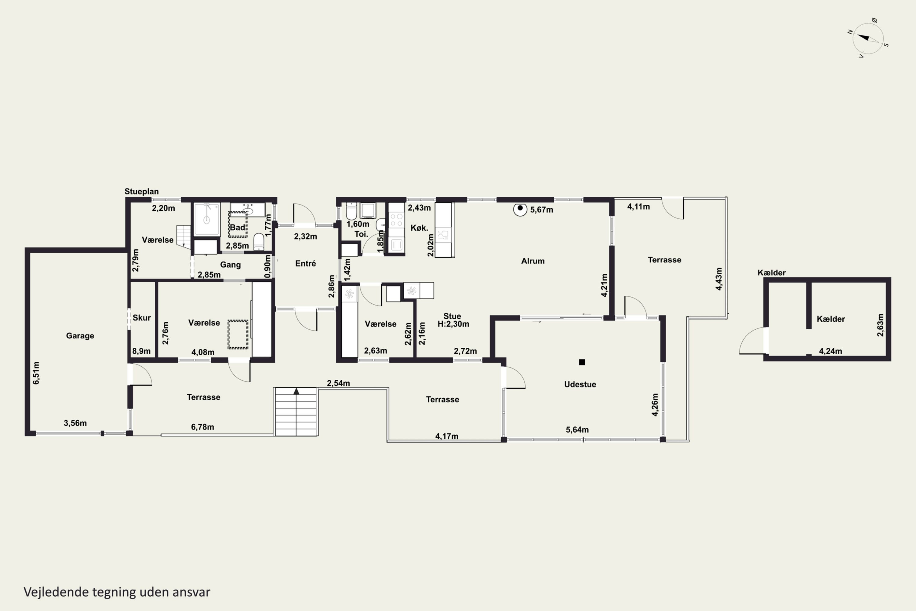 Plantegninger billede af Skadevænget 8, Vellerup, 4050 Skibby