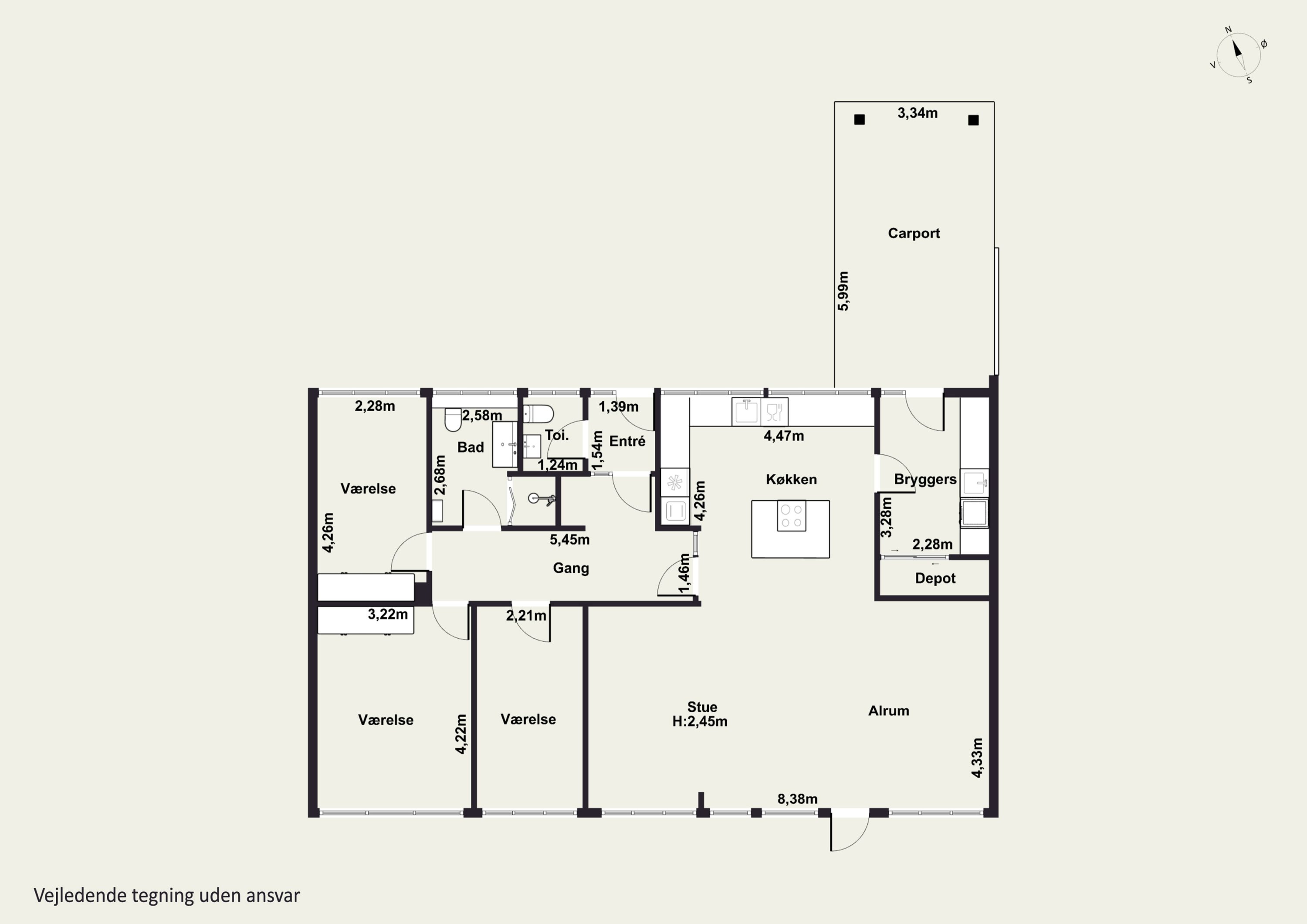 Plantegninger billede af H F Bjørns Vej 42, 9800 Hjørring
