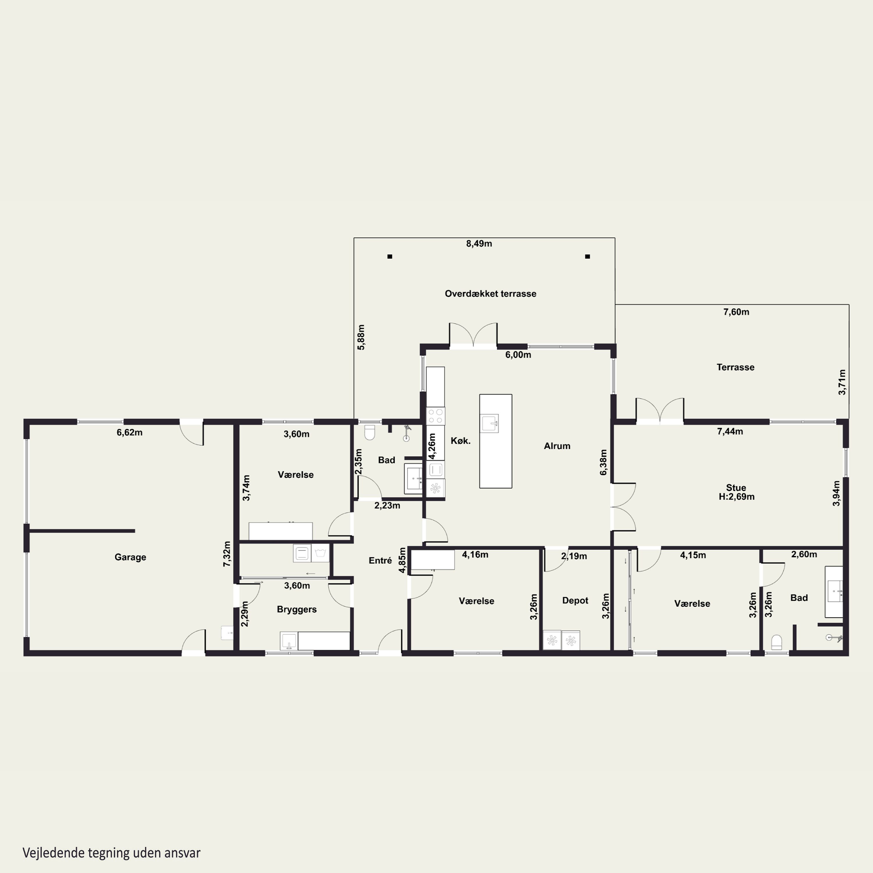 Plantegninger billede af Sofielundsvej 33, 2600 Glostrup