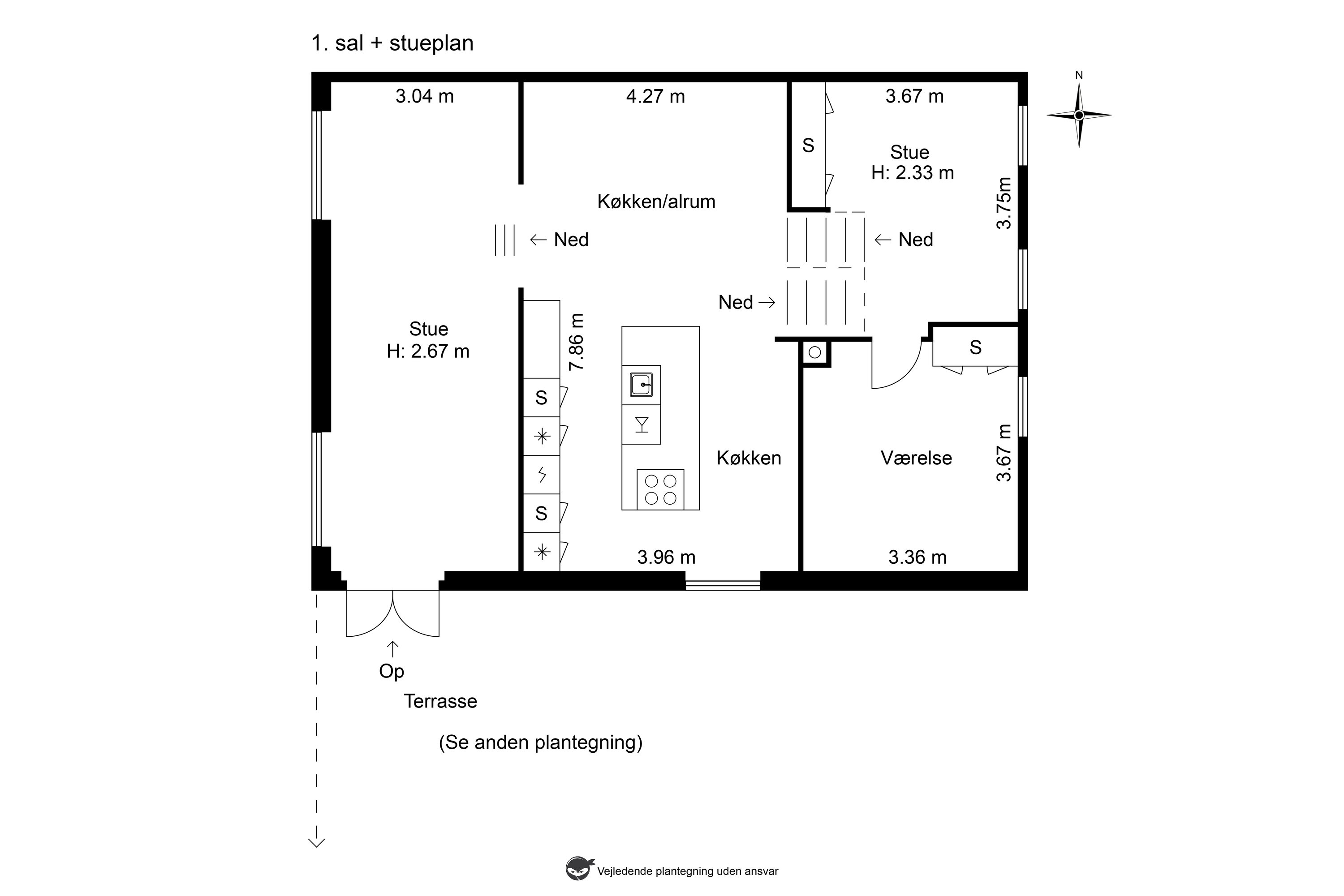 Plantegninger billede af Hovmålvej 104, 2300 København S