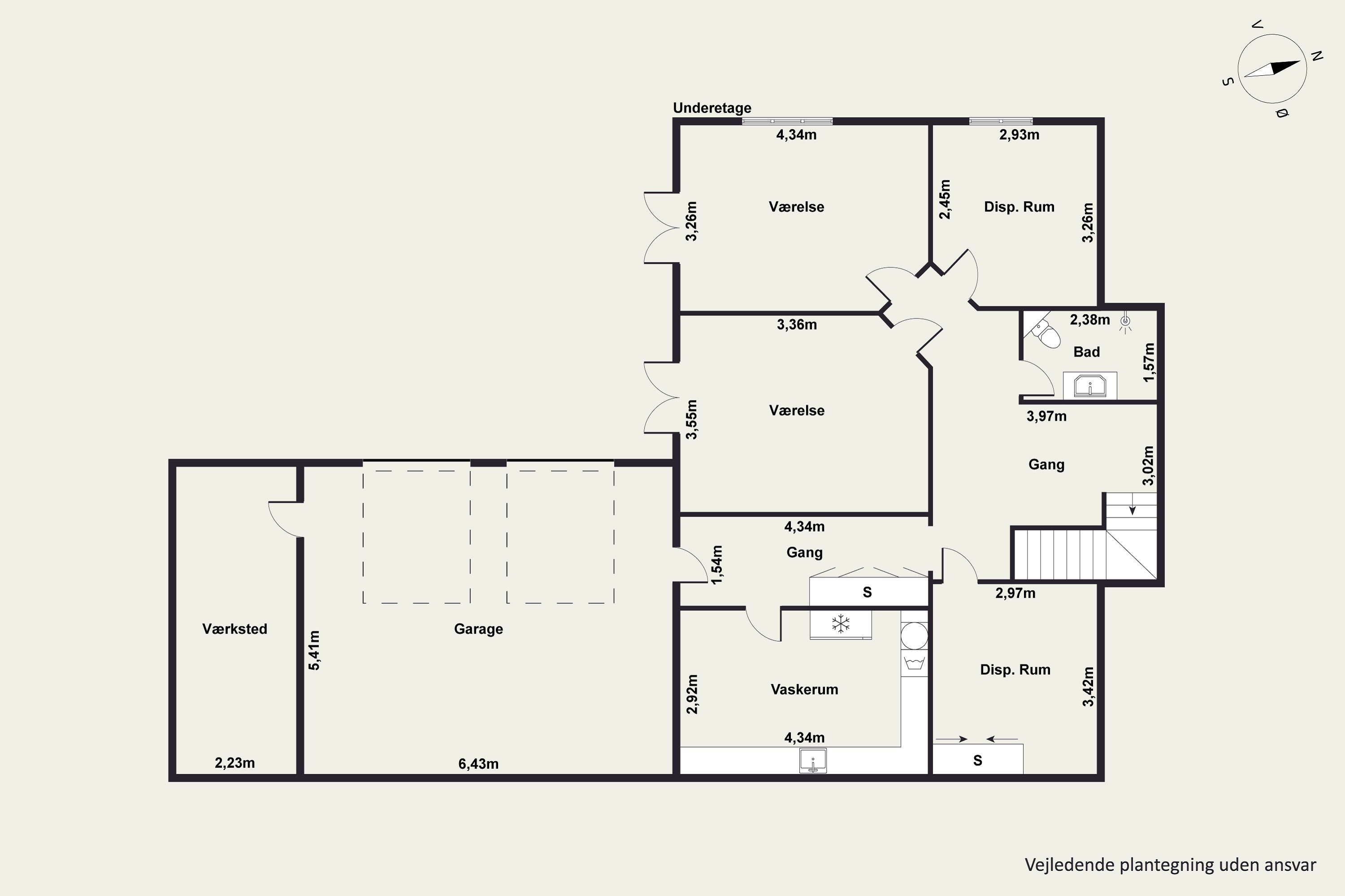 Plantegninger billede af Resedavej 10, 8370 Hadsten