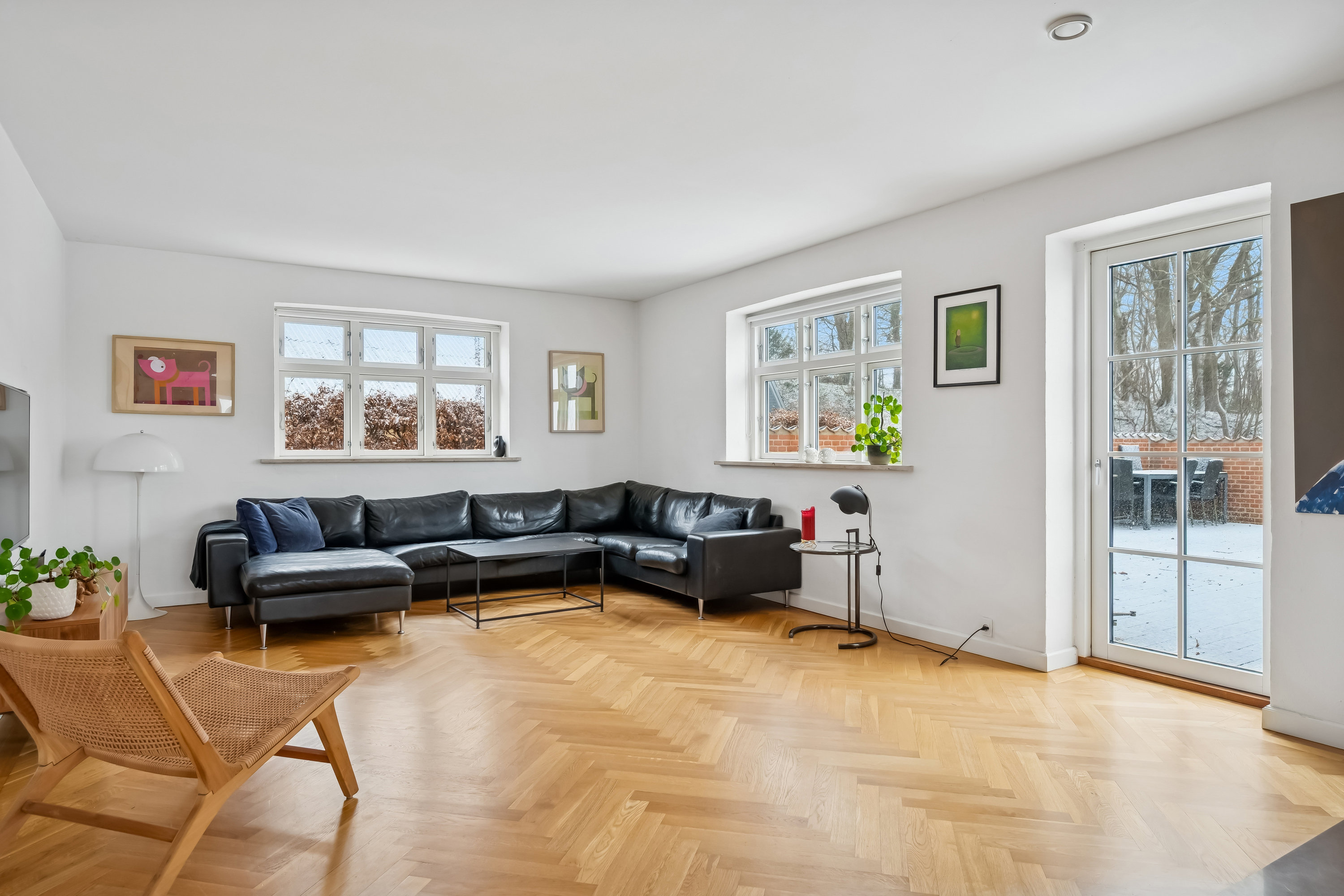 Fremhævet stue billede i fuldskærmstilstand. Billede af Resedavej 10, 8370 Hadsten