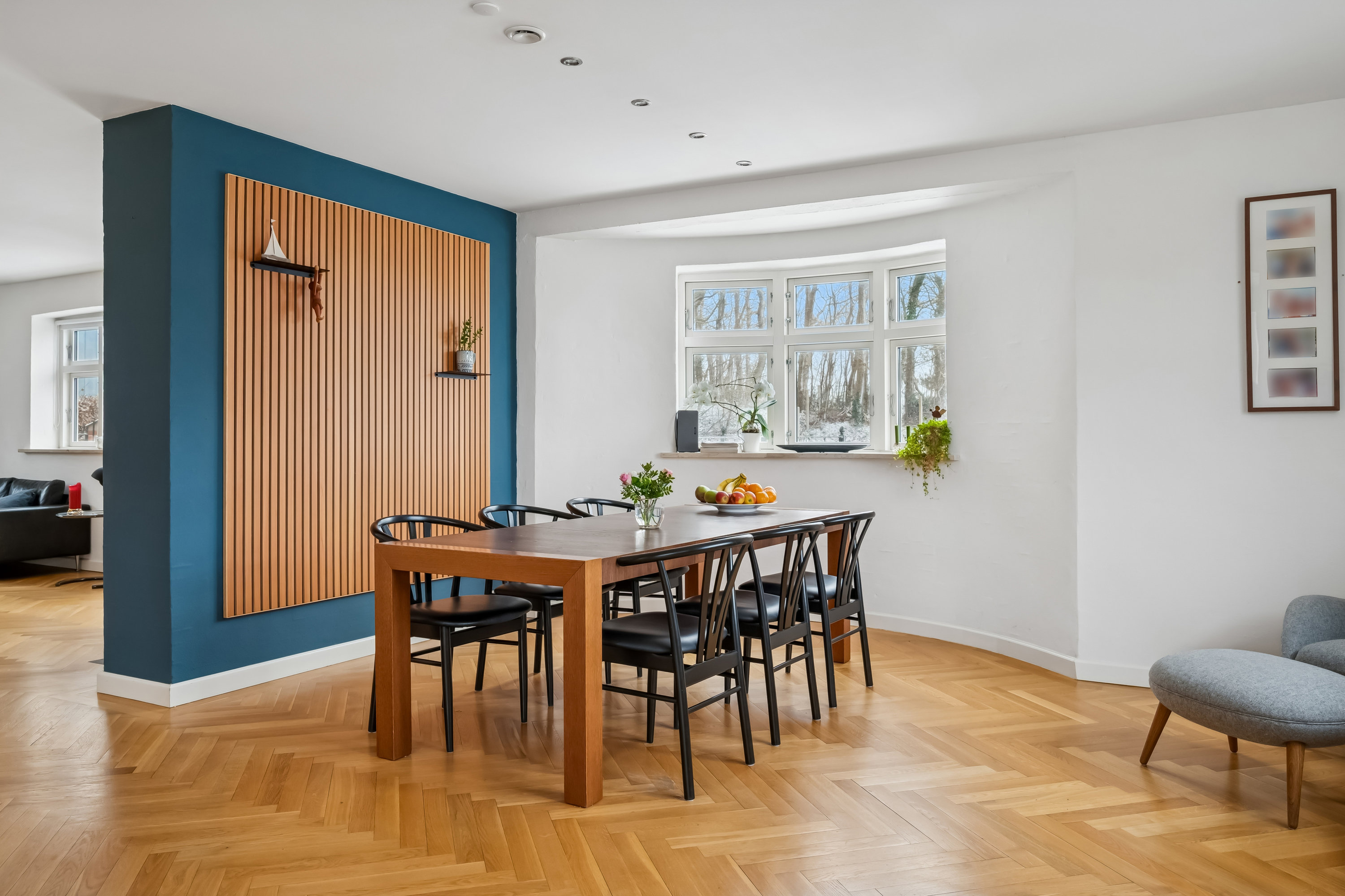 Fremhævet stue billede i fuldskærmstilstand. Billede af Resedavej 10, 8370 Hadsten