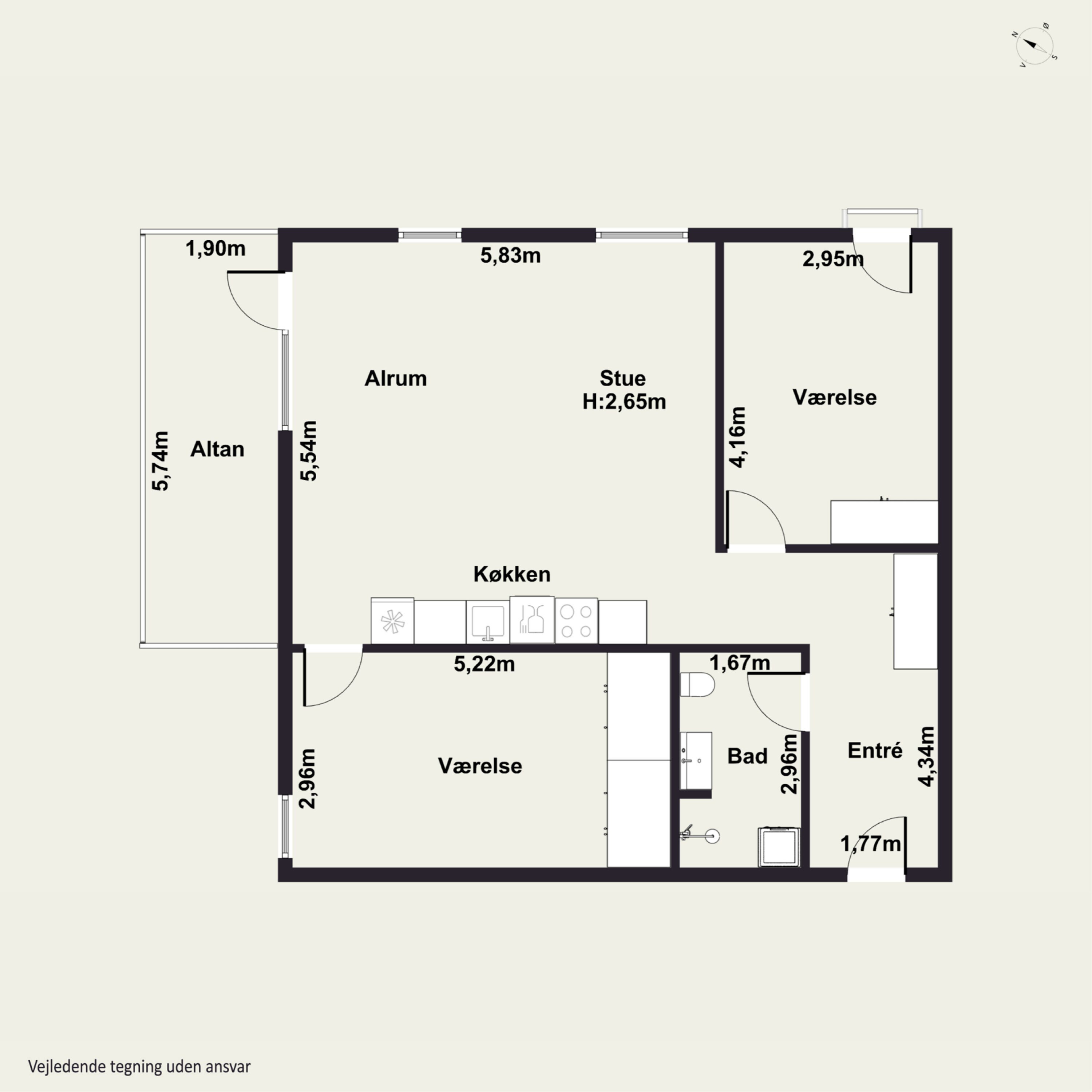 Plantegninger billede af Mokkavej 13, 1. 1., 2610 Rødovre