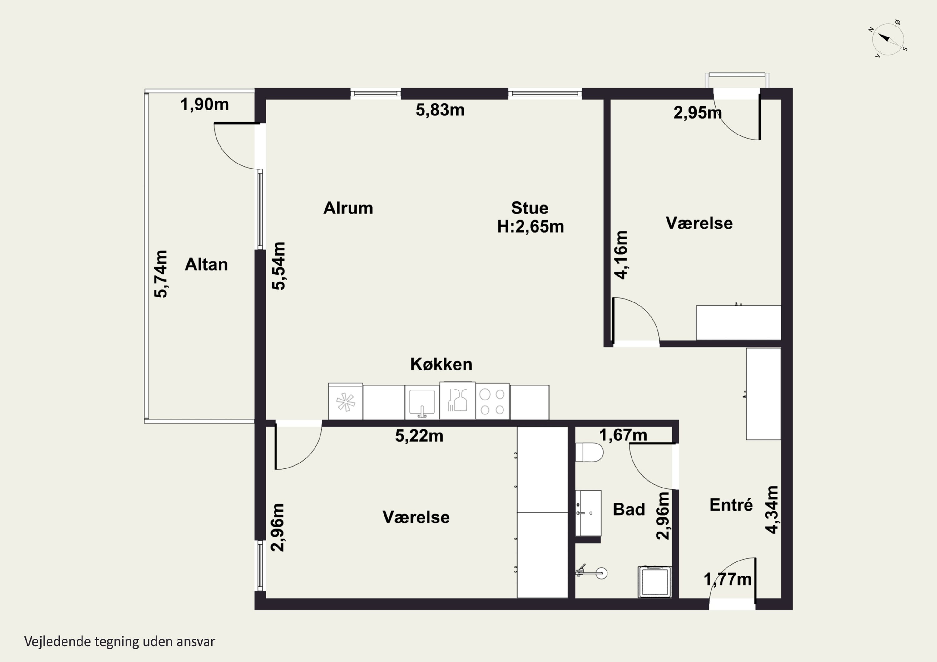Plantegninger billede af Mokkavej 13, 1. 1., 2610 Rødovre