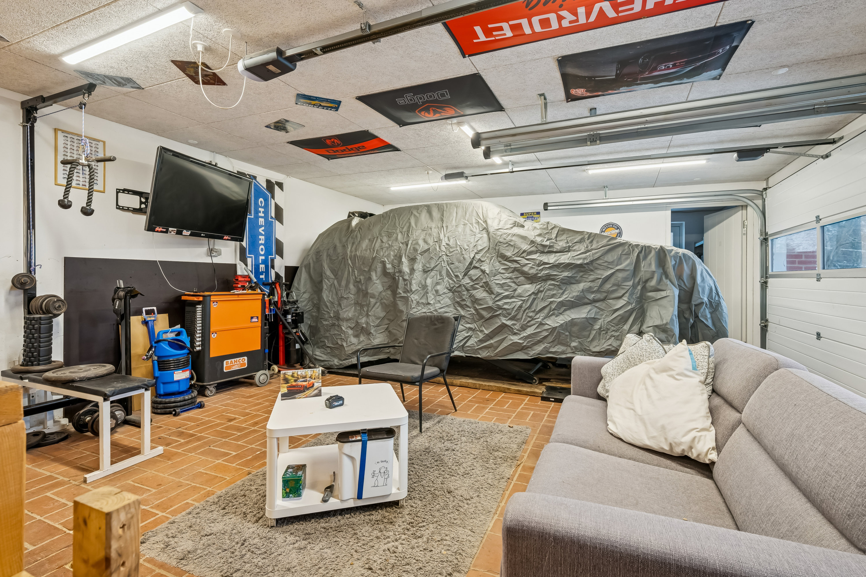 Fremhævet stue billede i fuldskærmstilstand. Billede af Resedavej 10, 8370 Hadsten