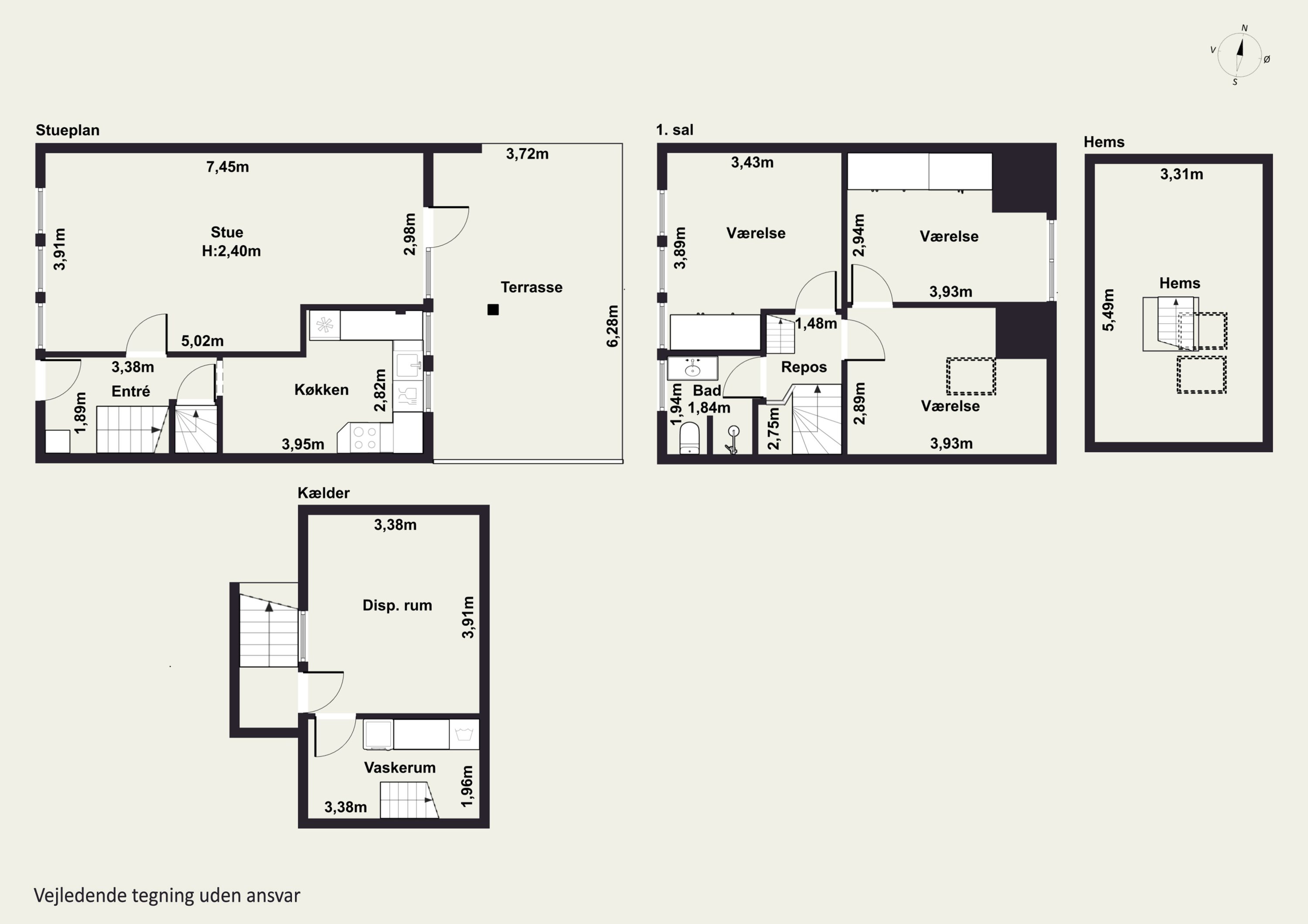 Plantegninger billede af Hvidsværmervej 11B, 2610 Rødovre