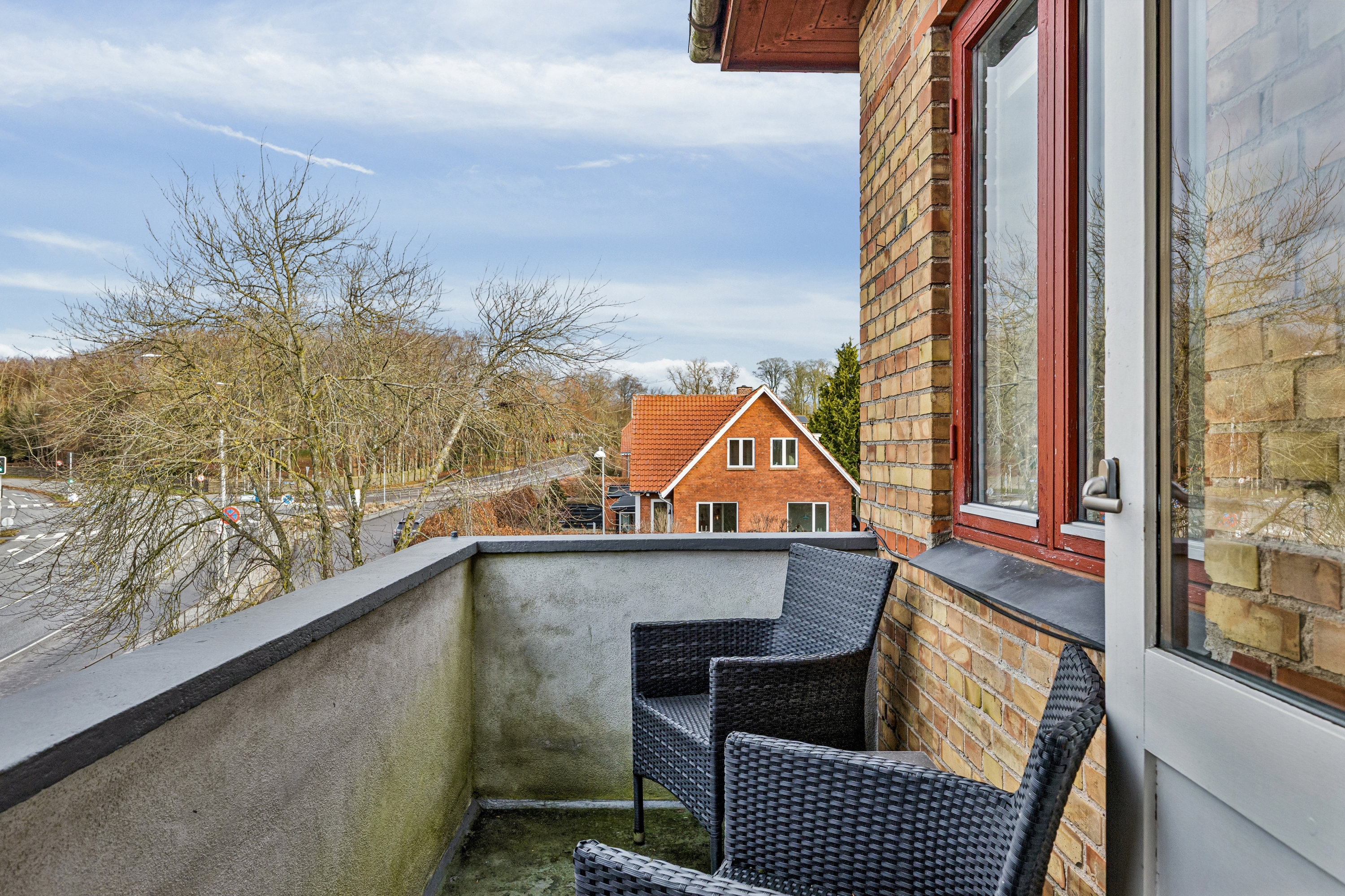 Fremhævet altan billede i fuldskærmstilstand. Billede af Klosteralleen 15, 4100 Ringsted