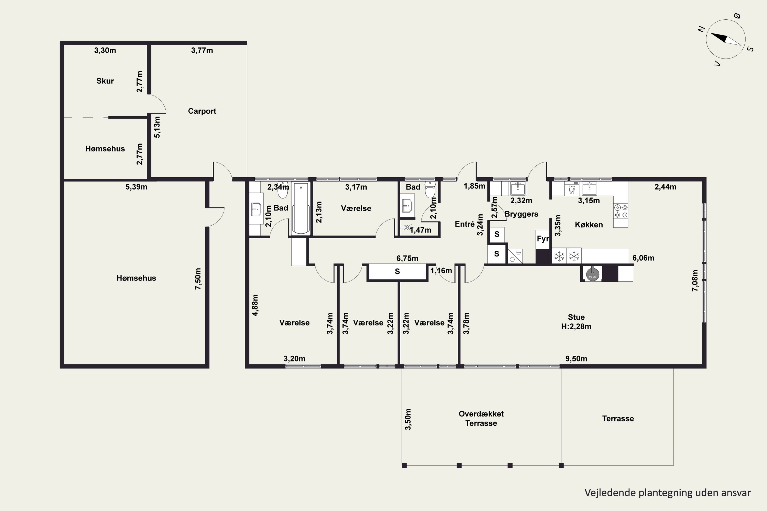 Plantegninger billede af Birkedalsvej 17, Slimminge, 4100 Ringsted