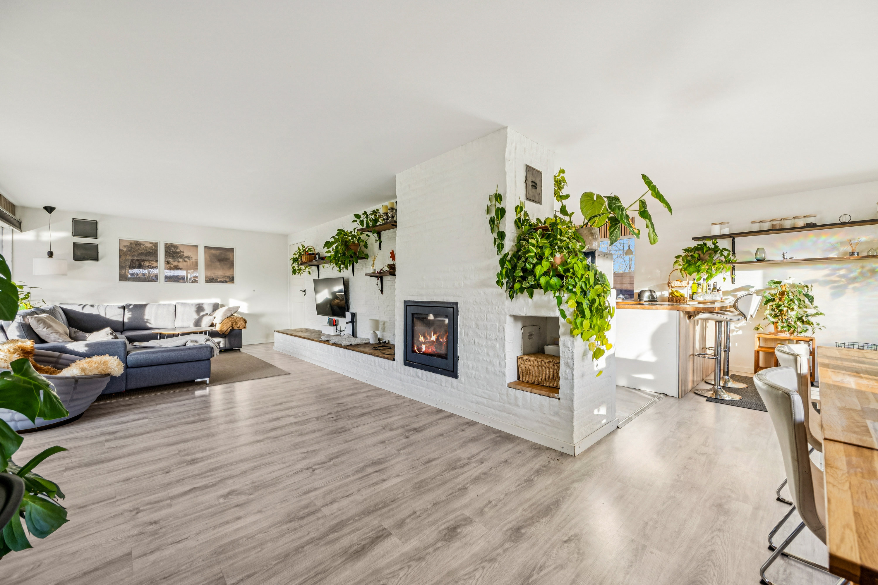 Fremhævet stue billede i fuldskærmstilstand. Billede af Birkedalsvej 17, Slimminge, 4100 Ringsted