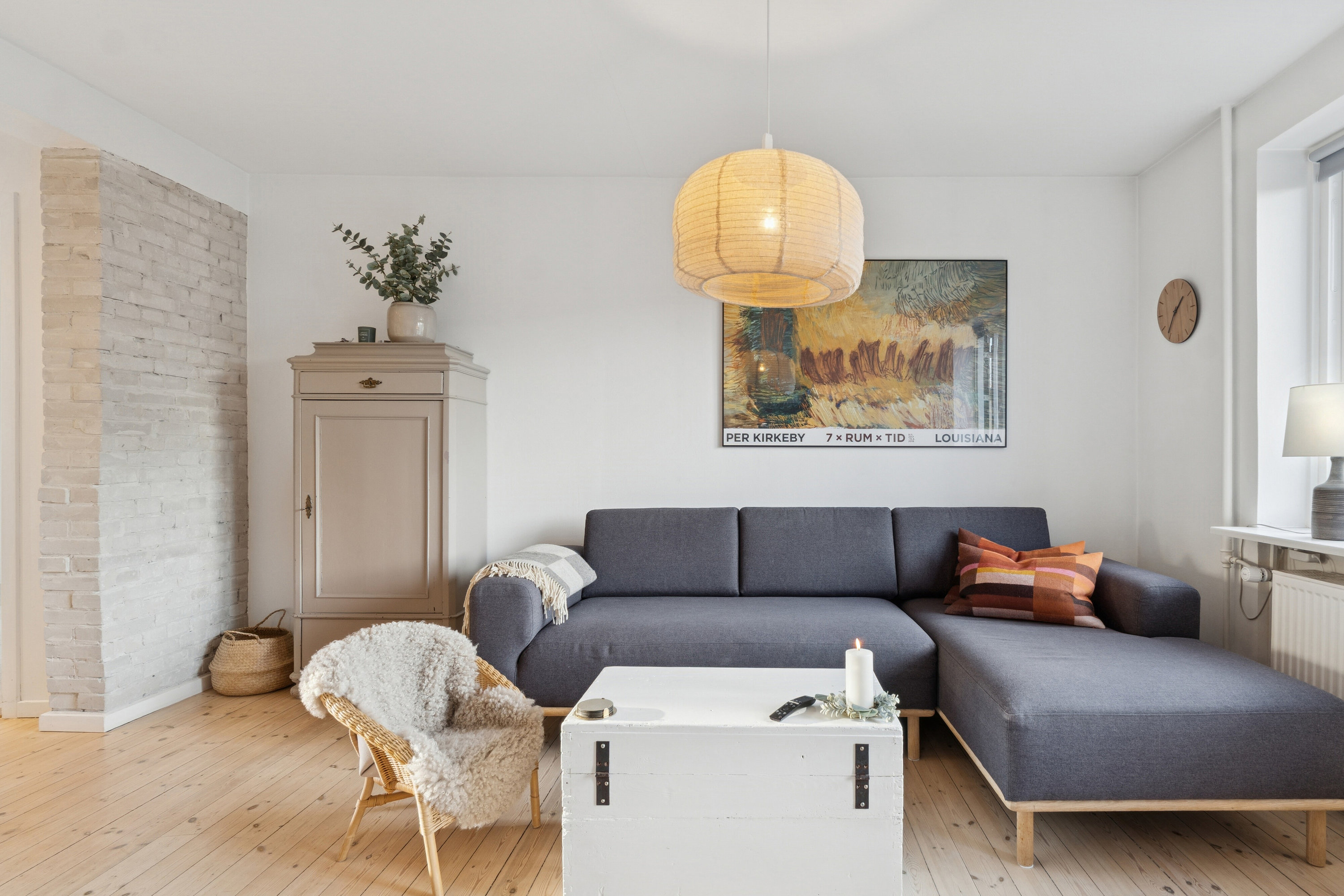 Fremhævet stue billede i fuldskærmstilstand. Billede af Sorrentovej 18, 1. tv., 2300 København S