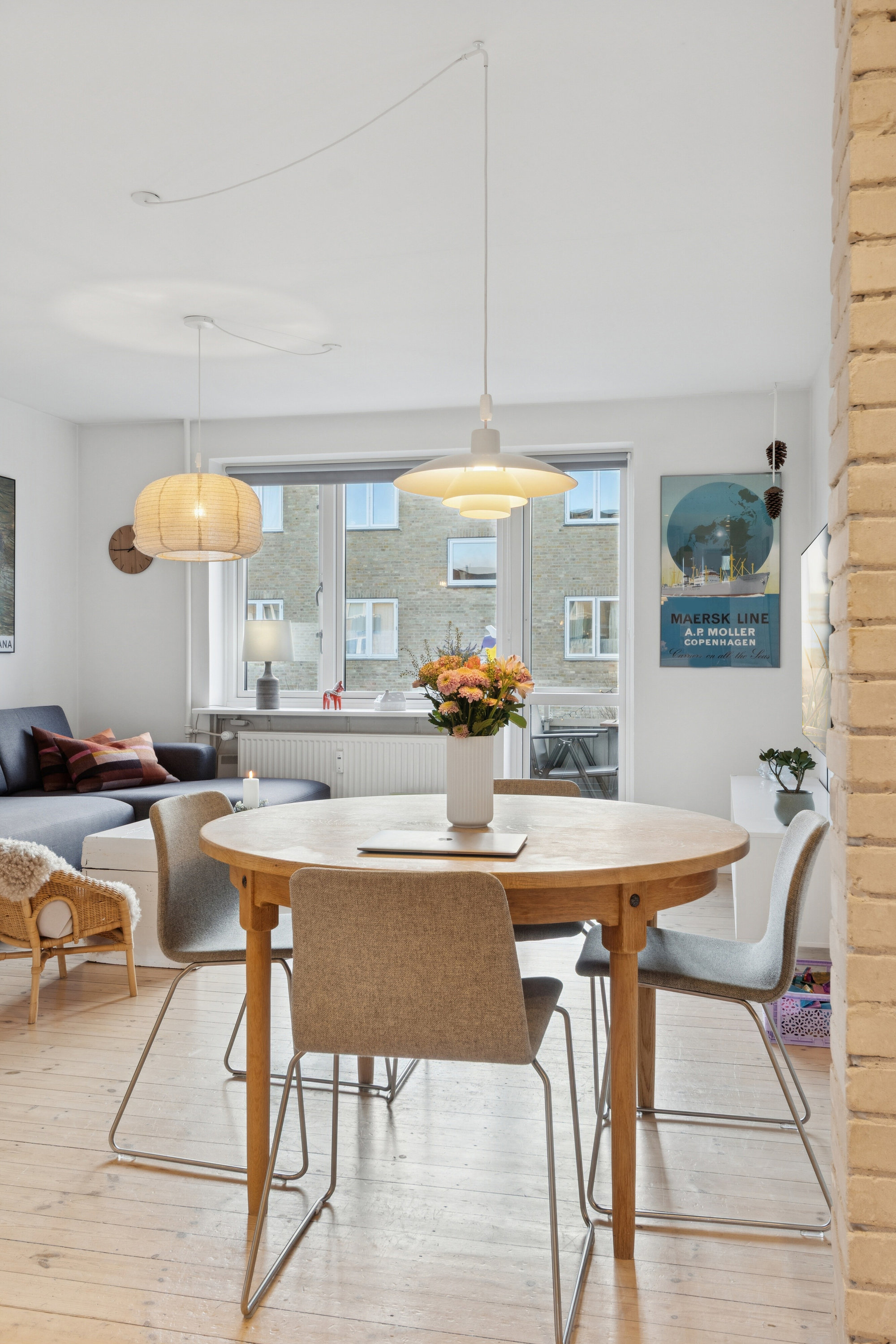 Fremhævet spisestue billede i fuldskærmstilstand. Billede af Sorrentovej 18, 1. tv., 2300 København S