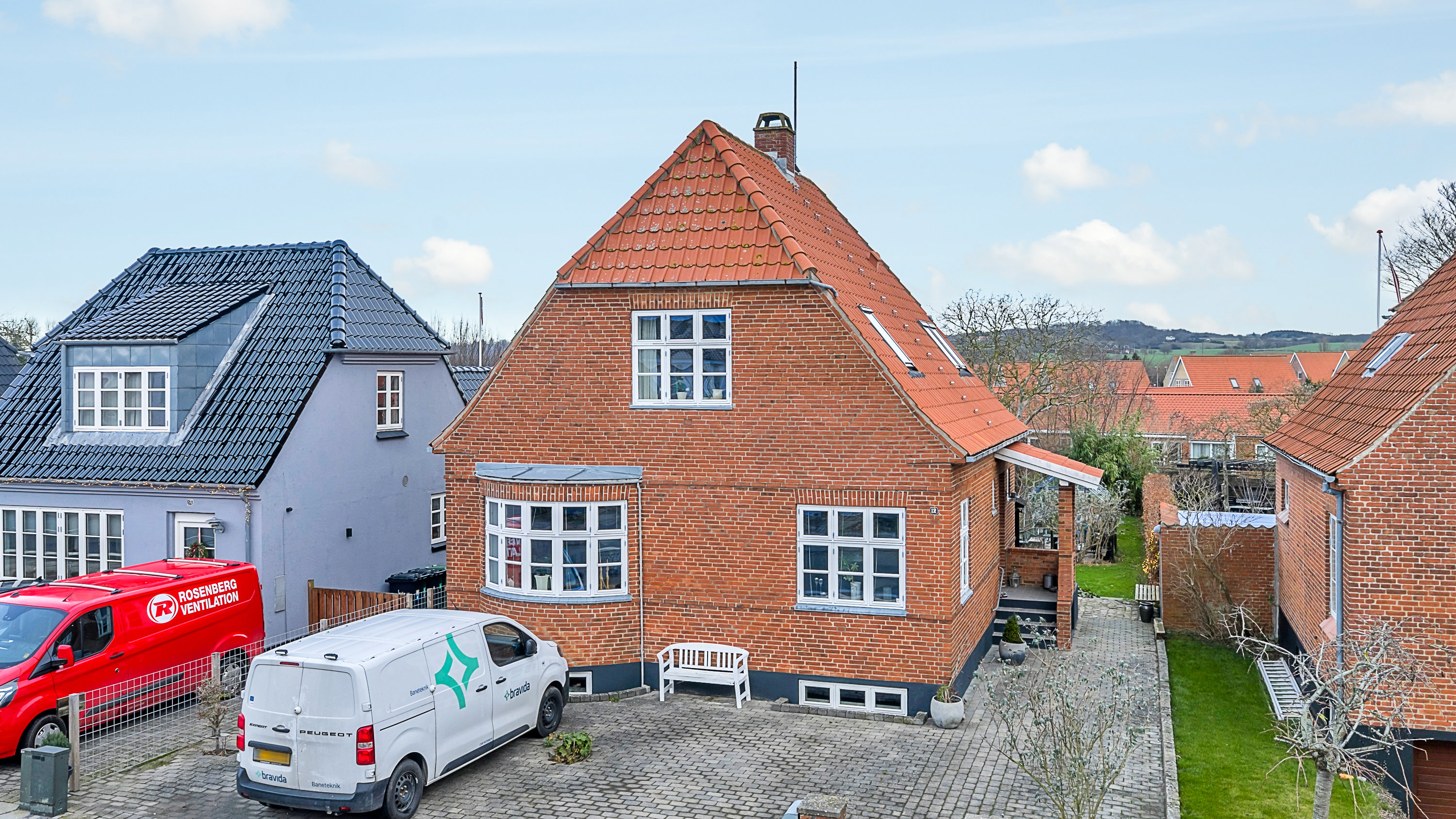 Villa: Facade på Kildetoften 12, 5600 Faaborg