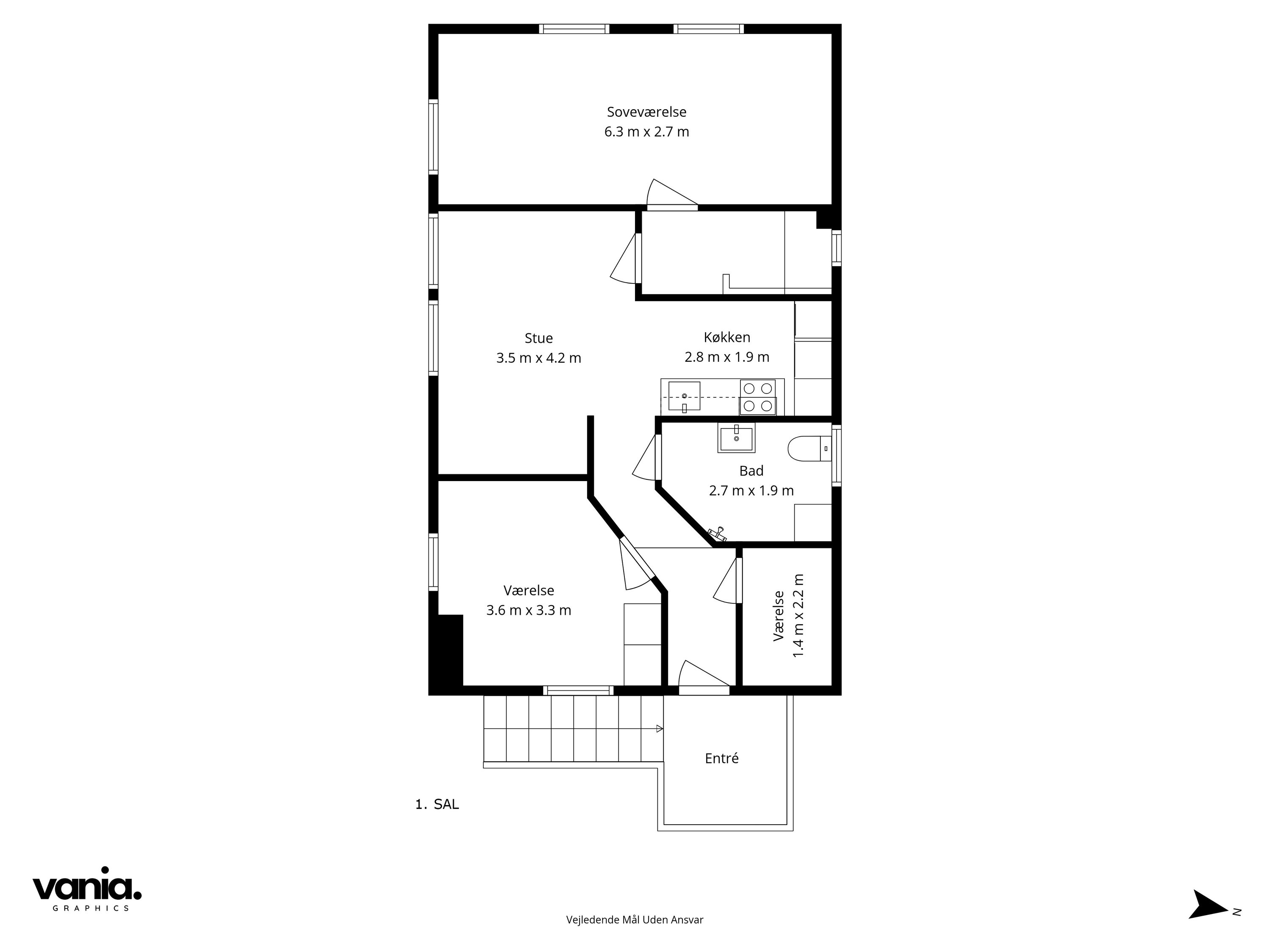 Plantegninger billede af Vestermarken 2B, 2750 Ballerup
