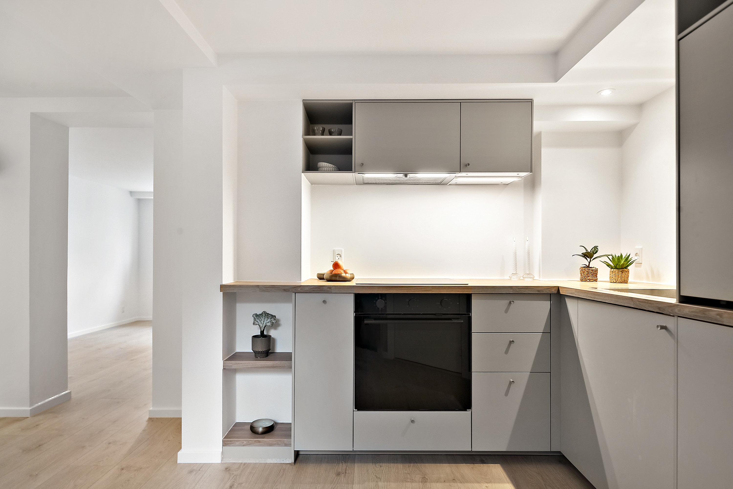 Fremhævet køkken billede i fuldskærmstilstand. Billede af Ivar Huitfeldts Gade 3, kld.., Trøjborg, 8200 Aarhus N