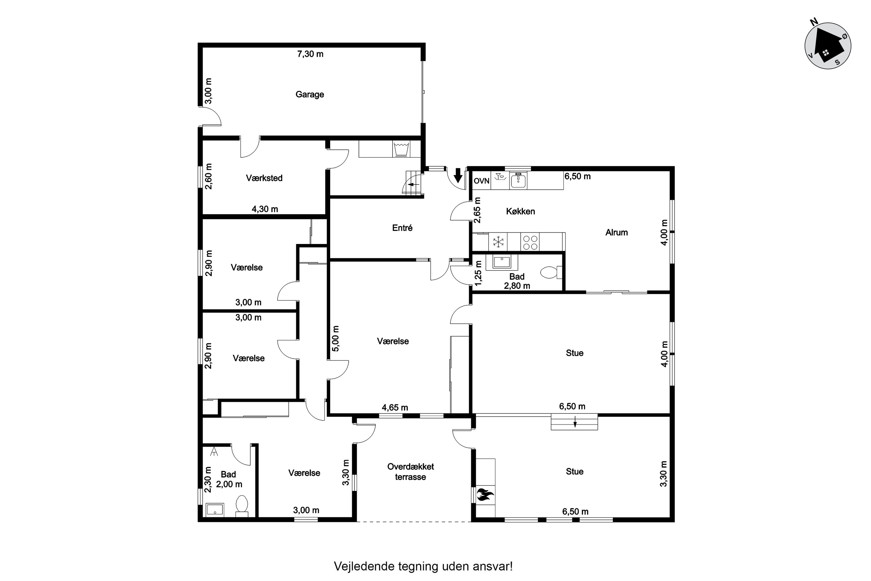 Plantegninger billede af Rønnevej 4, 6880 Tarm