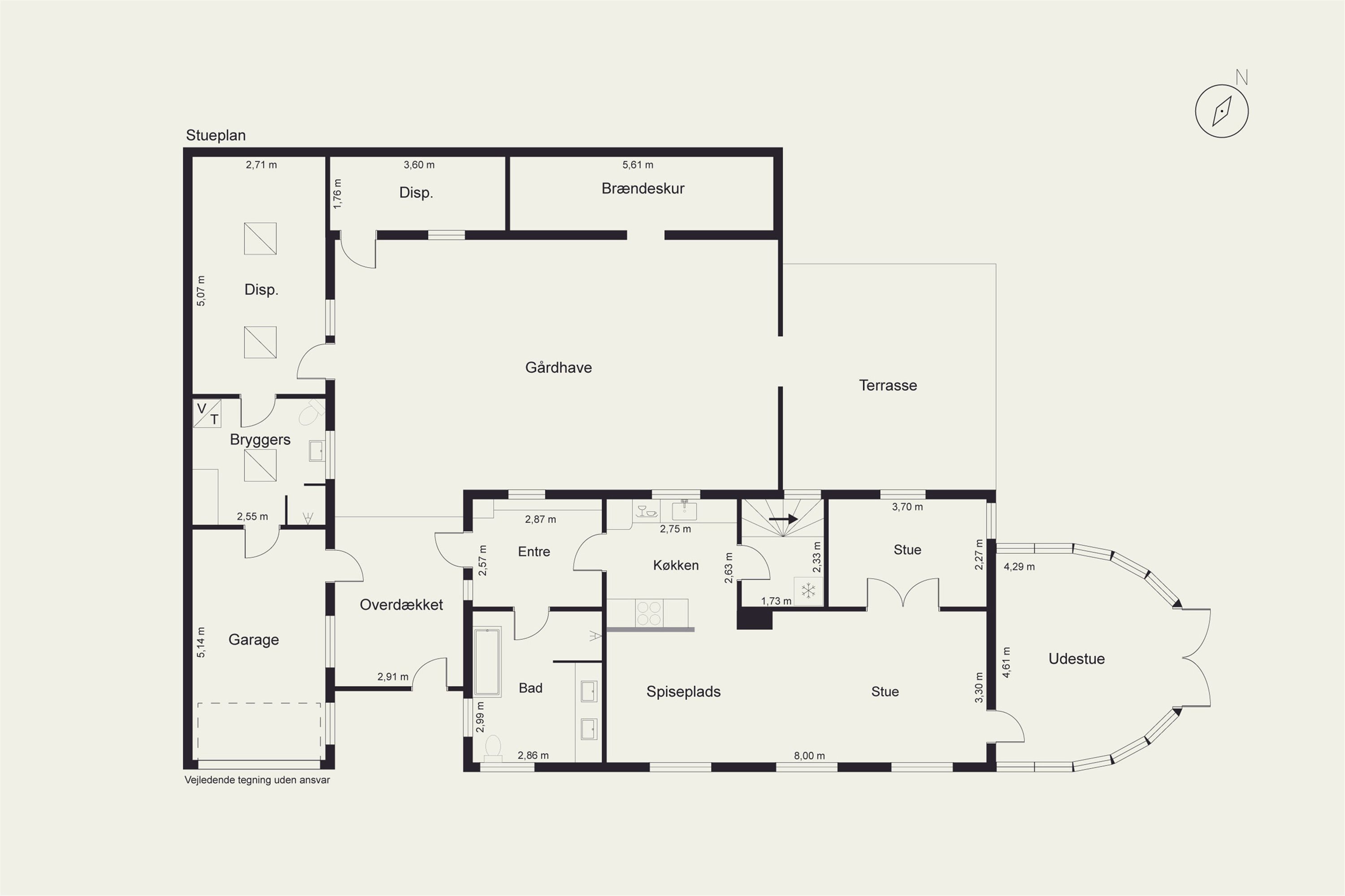 Plantegninger billede af Snerlevej 6, 2820 Gentofte