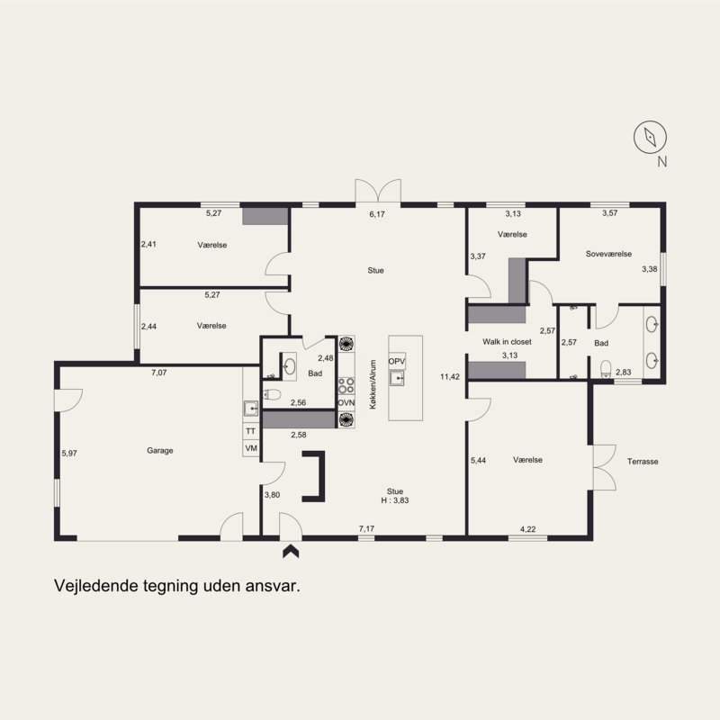 Plantegninger billede af Strået 5, 8751 Gedved