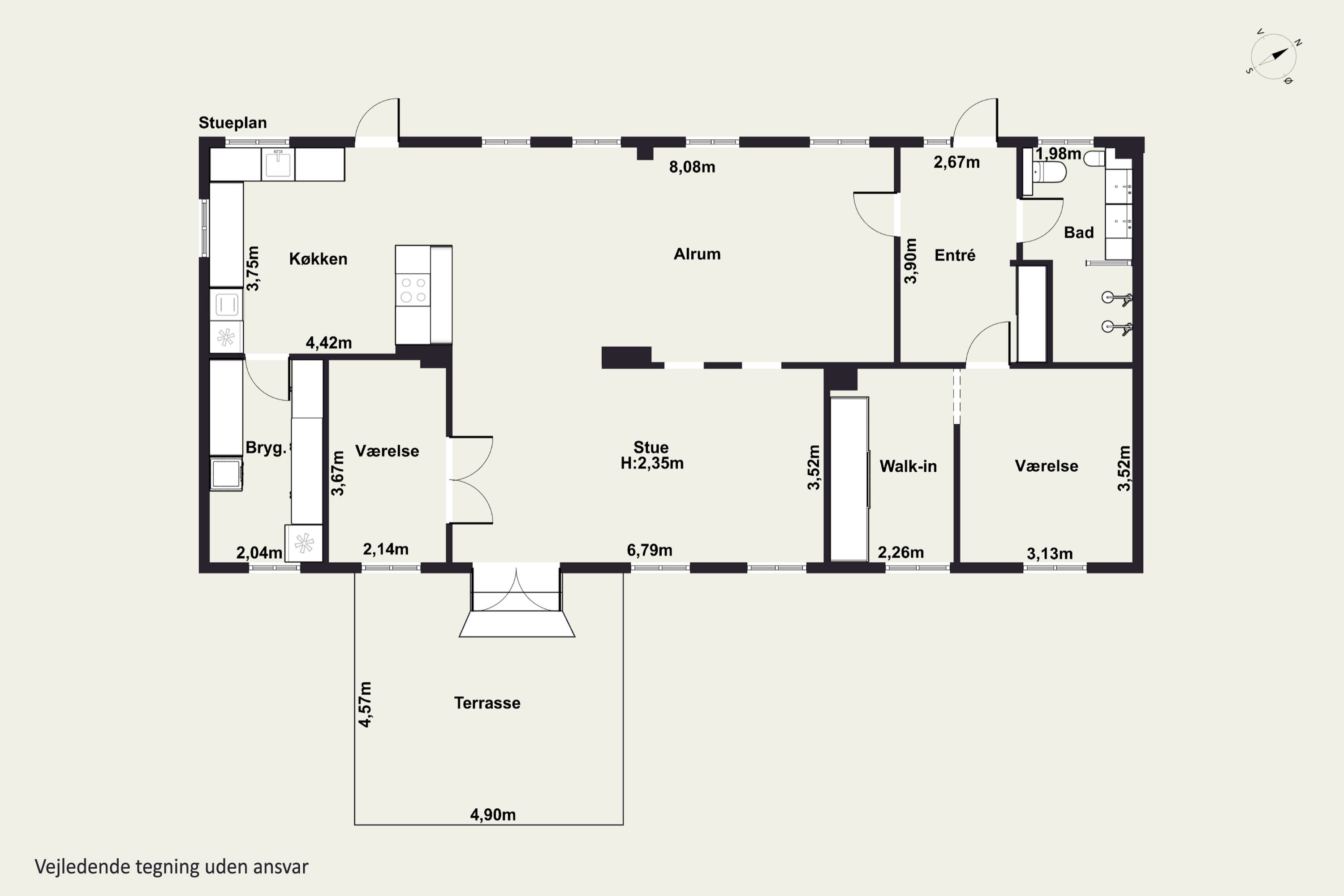 Plantegninger billede af Møllevej 40, Tornemark, 4262 Sandved