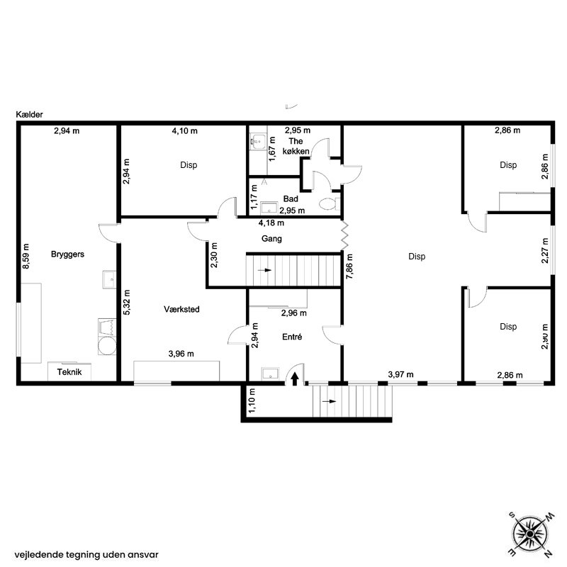Plantegninger billede af Digemestervej 3, 3400 Hillerød