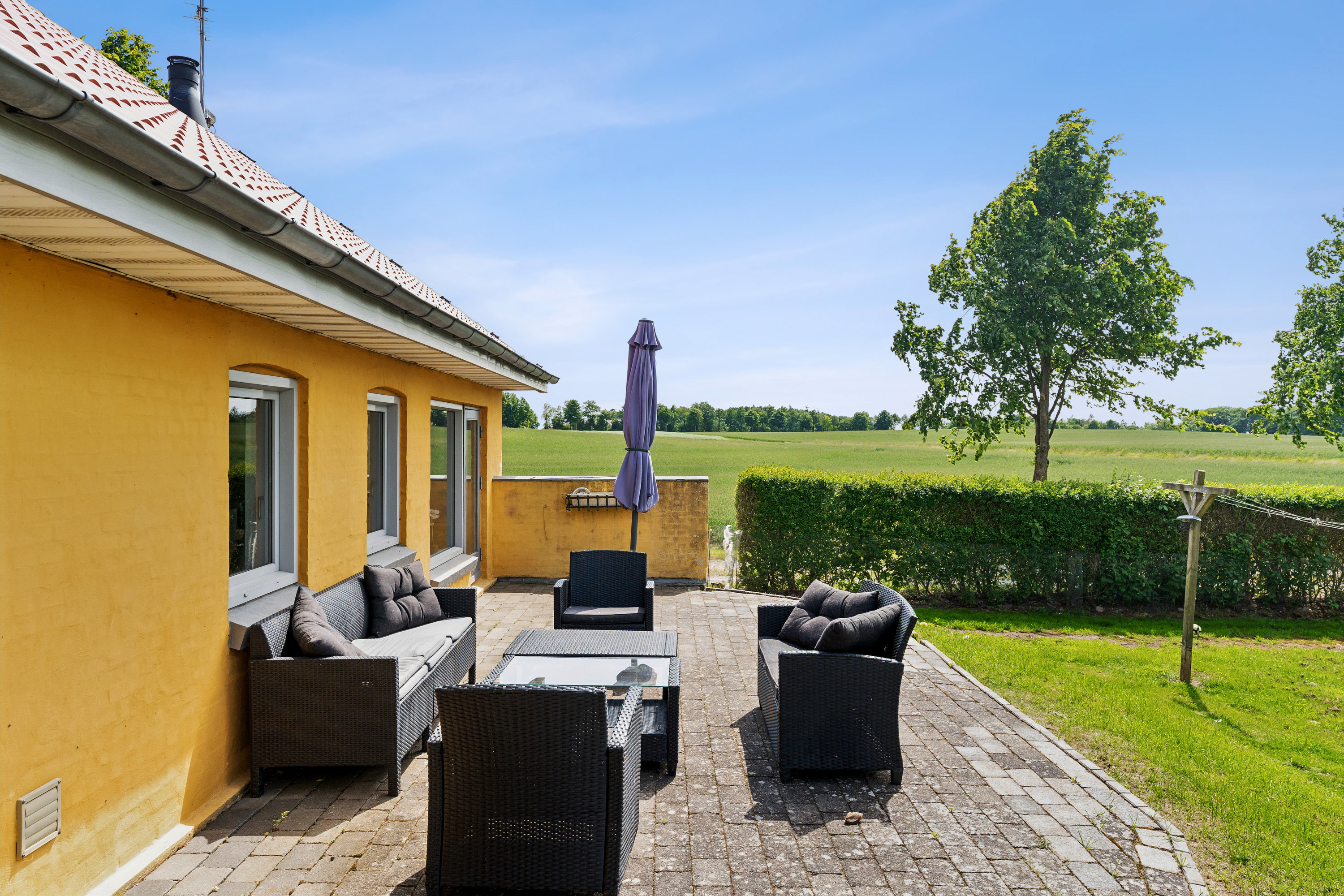 Fremhævet terrasse billede i fuldskærmstilstand. Billede af Bavnehøjvej 19, Vorning, 8830 Tjele