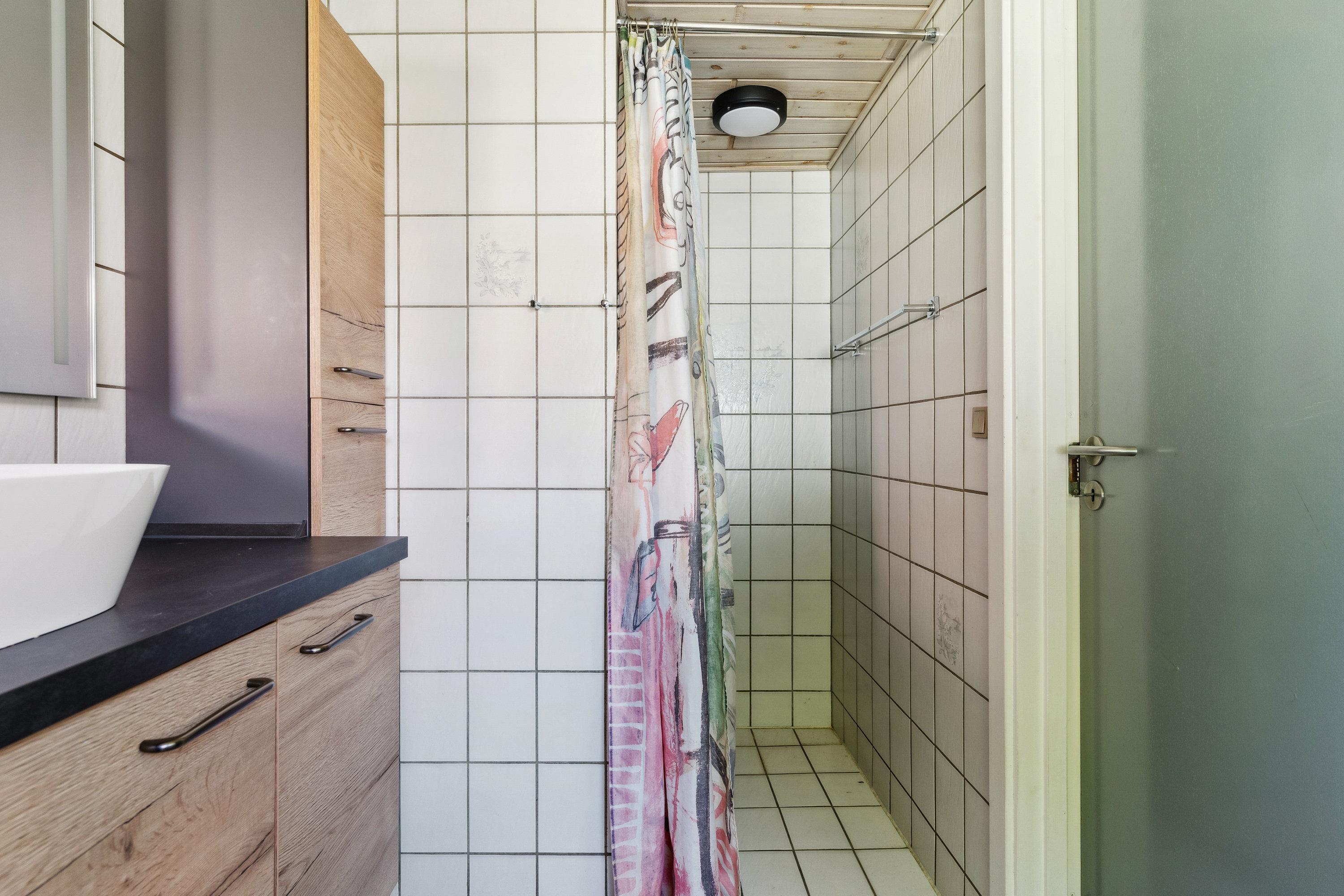 Fremhævet badeværelse billede i fuldskærmstilstand. Billede af Bavnehøjvej 19, Vorning, 8830 Tjele