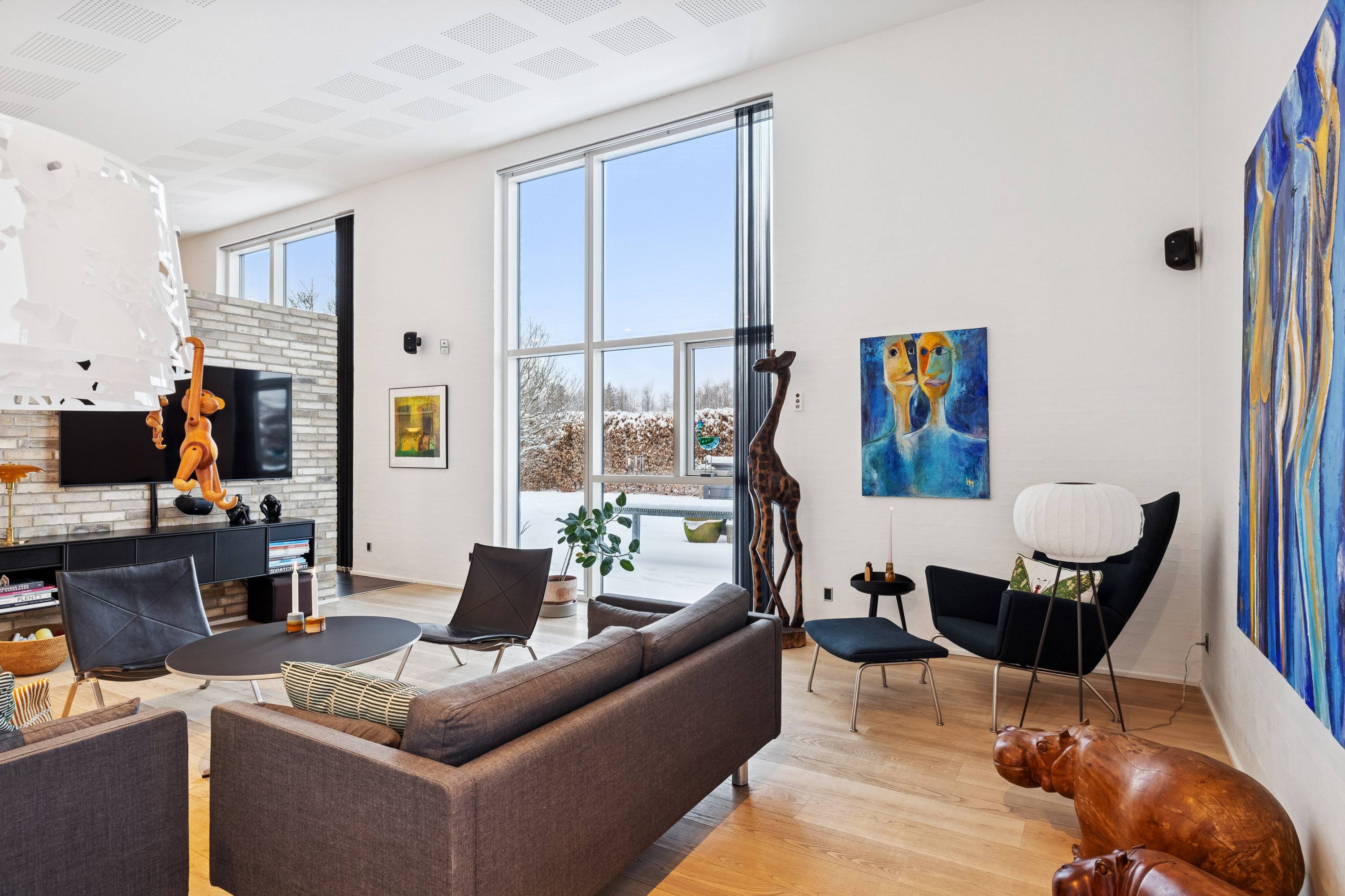 Fremhævet stue billede i fuldskærmstilstand. Billede af Hesteengen 32, 8800 Viborg