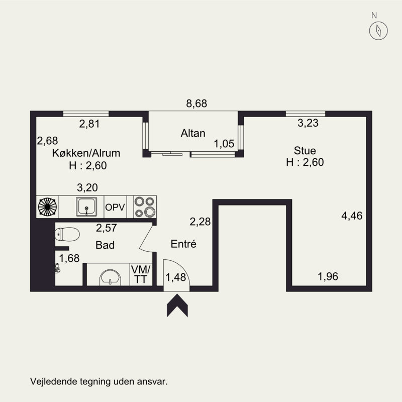 Plantegninger billede af Edouard Suensons Gade 10, 3. 3., Trøjborg, 8200 Aarhus N