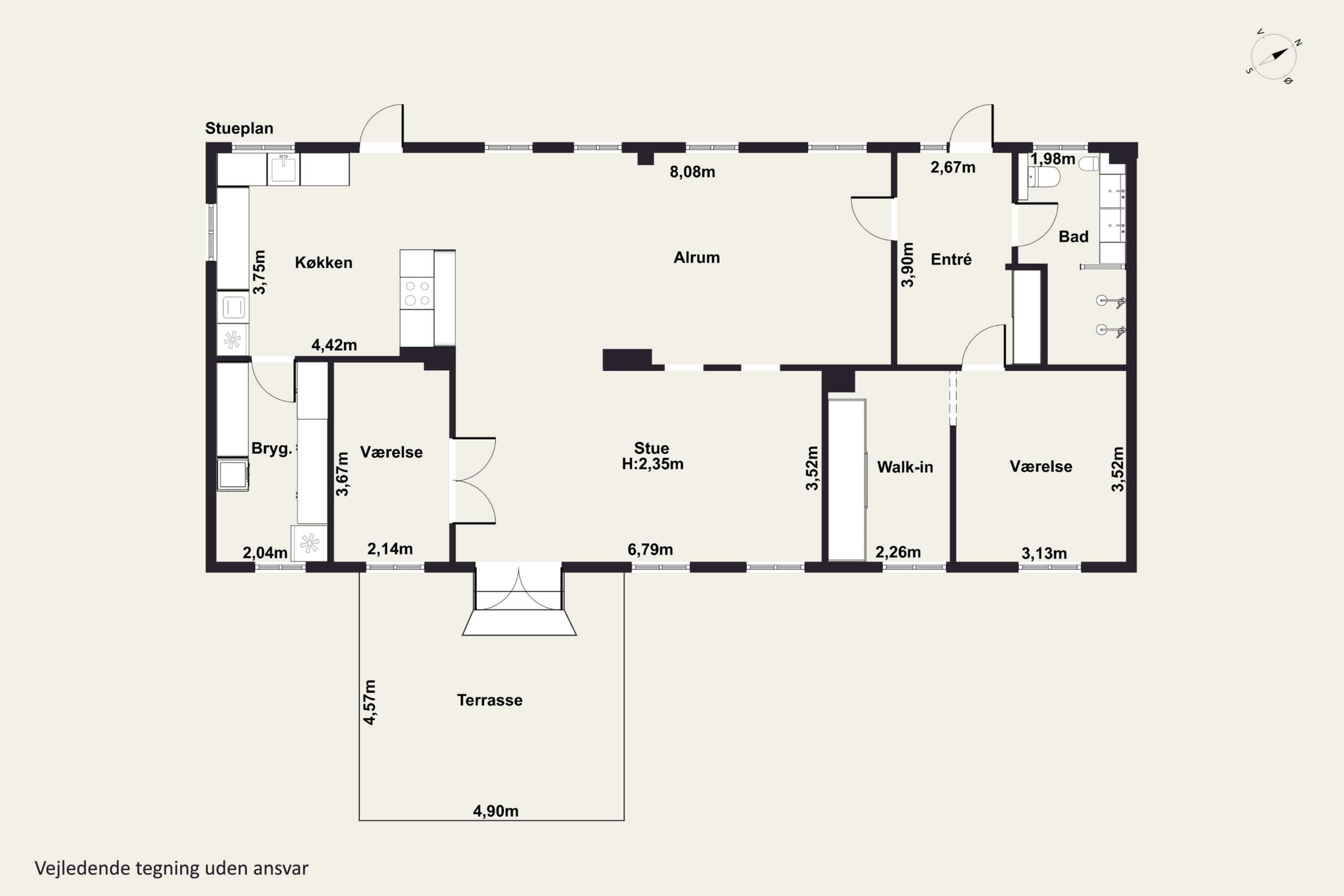 Plantegninger billede af Møllevej 40, Tornemark, 4262 Sandved